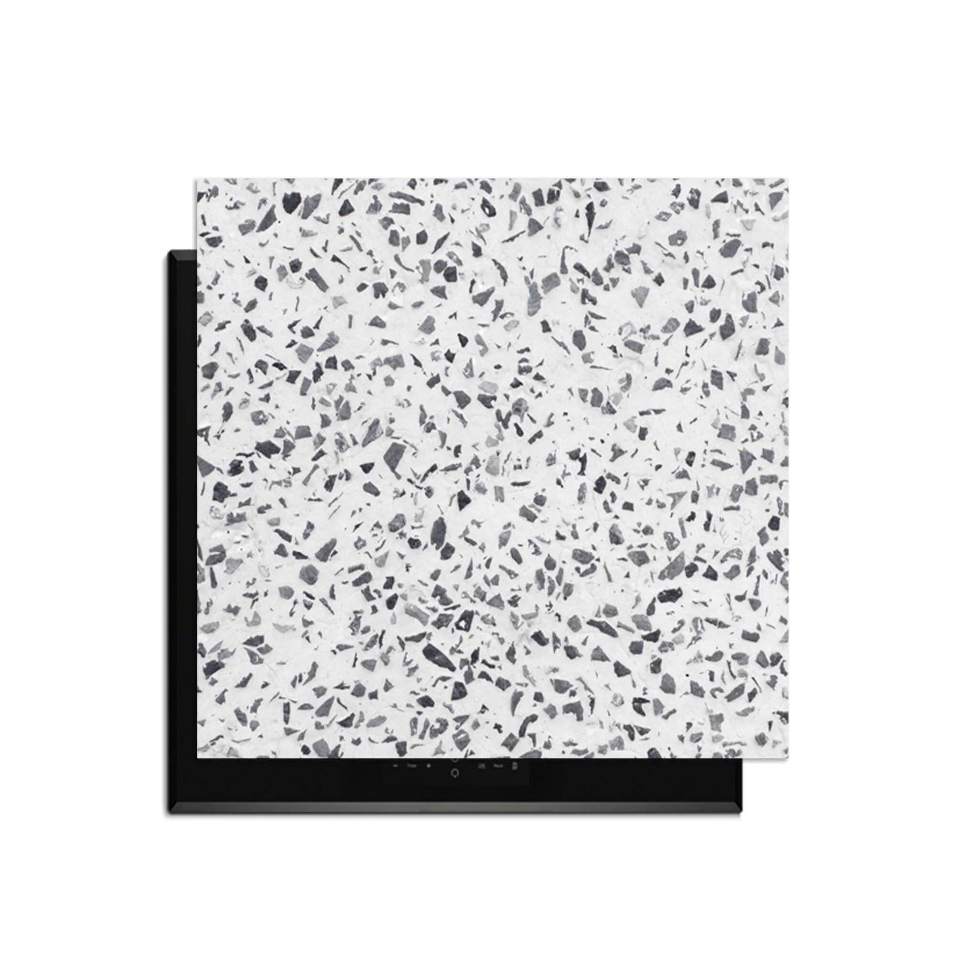 Carrara Mist - Inductie Beschermer met elegant design geïnspireerd op Italiaans marmer.