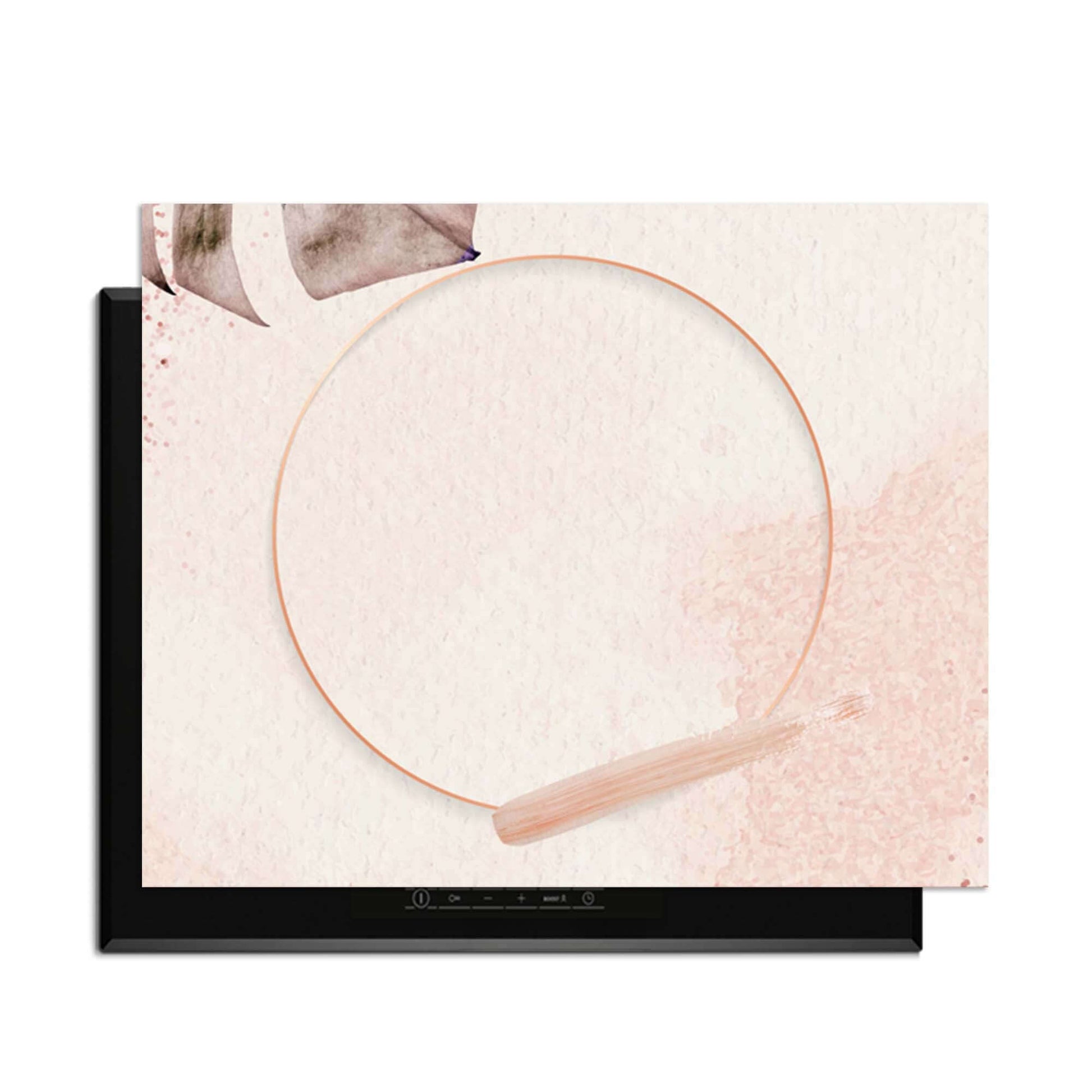 Soft Harmony - Inductie Beschermer met een minimalistisch ontwerp in zachte nude tinten voor een luxe uitstraling.