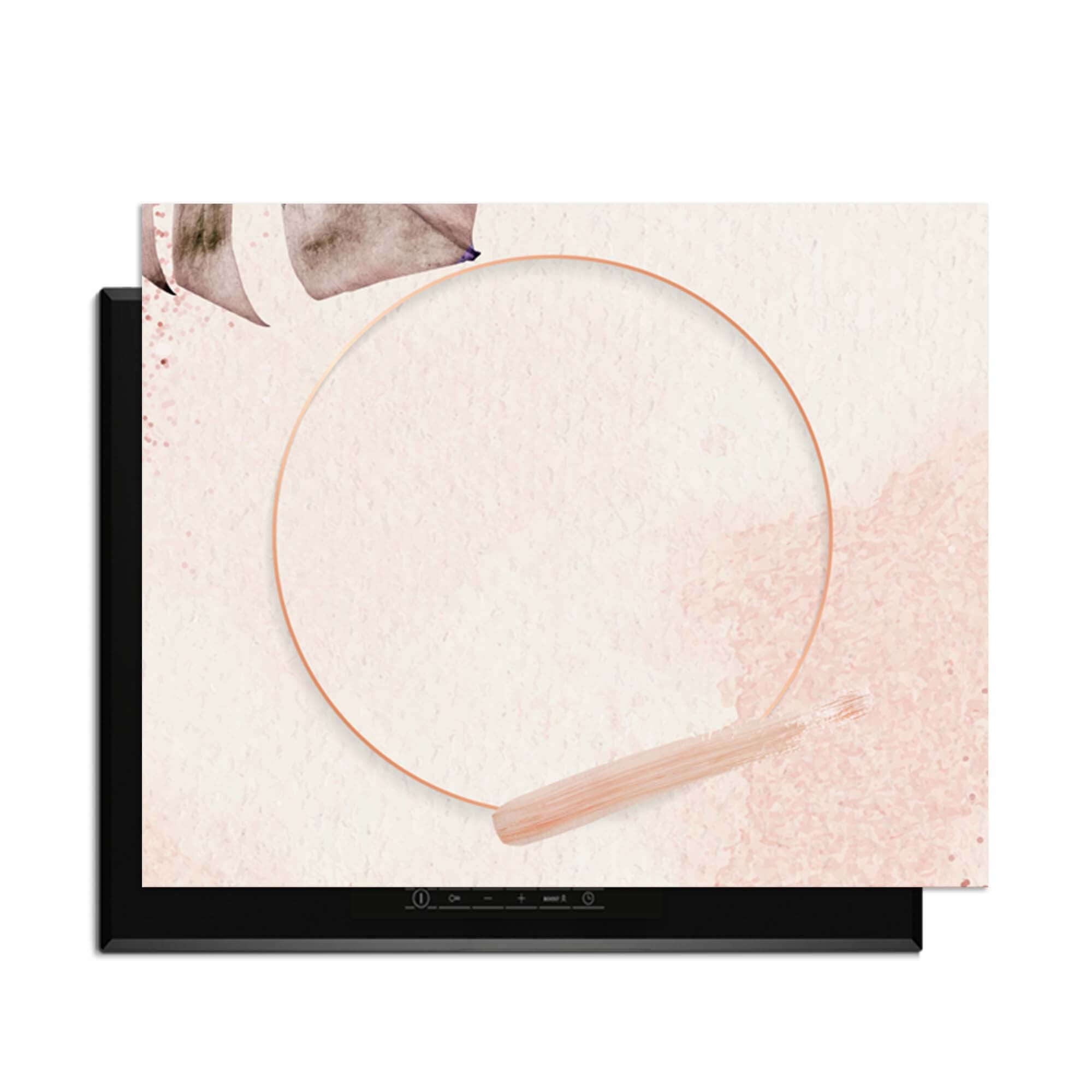 Soft Harmony - Inductie Beschermer met een minimalistisch ontwerp in zachte nude tinten voor een luxe uitstraling.