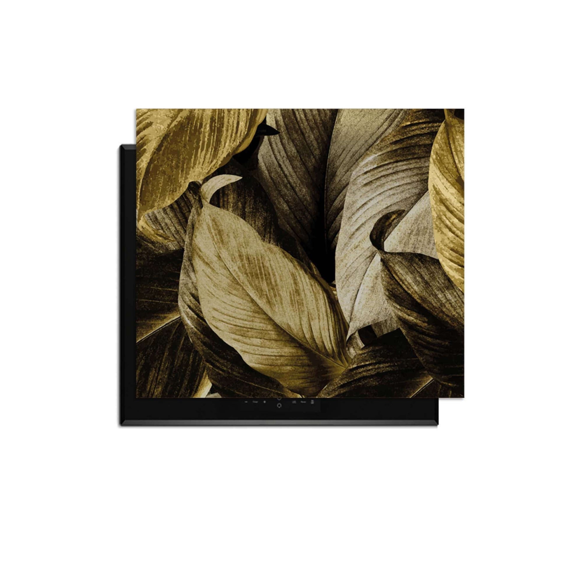 Golden Leaves – Inductie Beschermer met botanische luxe en gouden bladeren voor een elegante toets in de keuken.