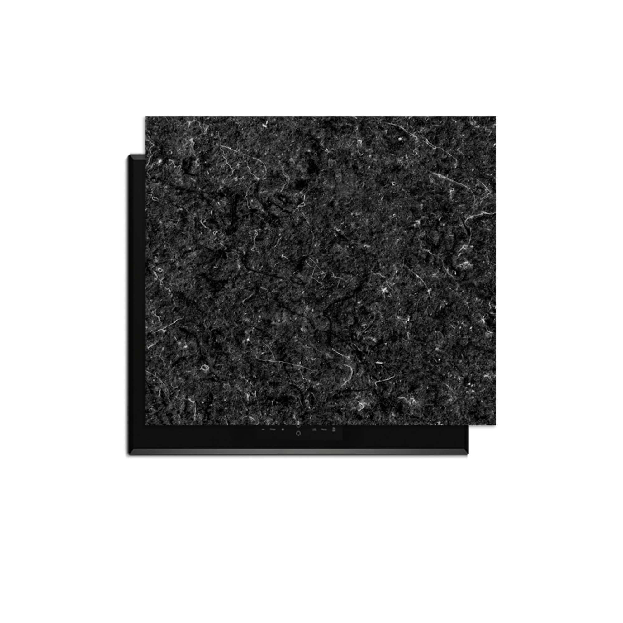 Nero Marble - Inductie Beschermer met luxe zwart marmerpatroon voor bescherming van kookplaat.