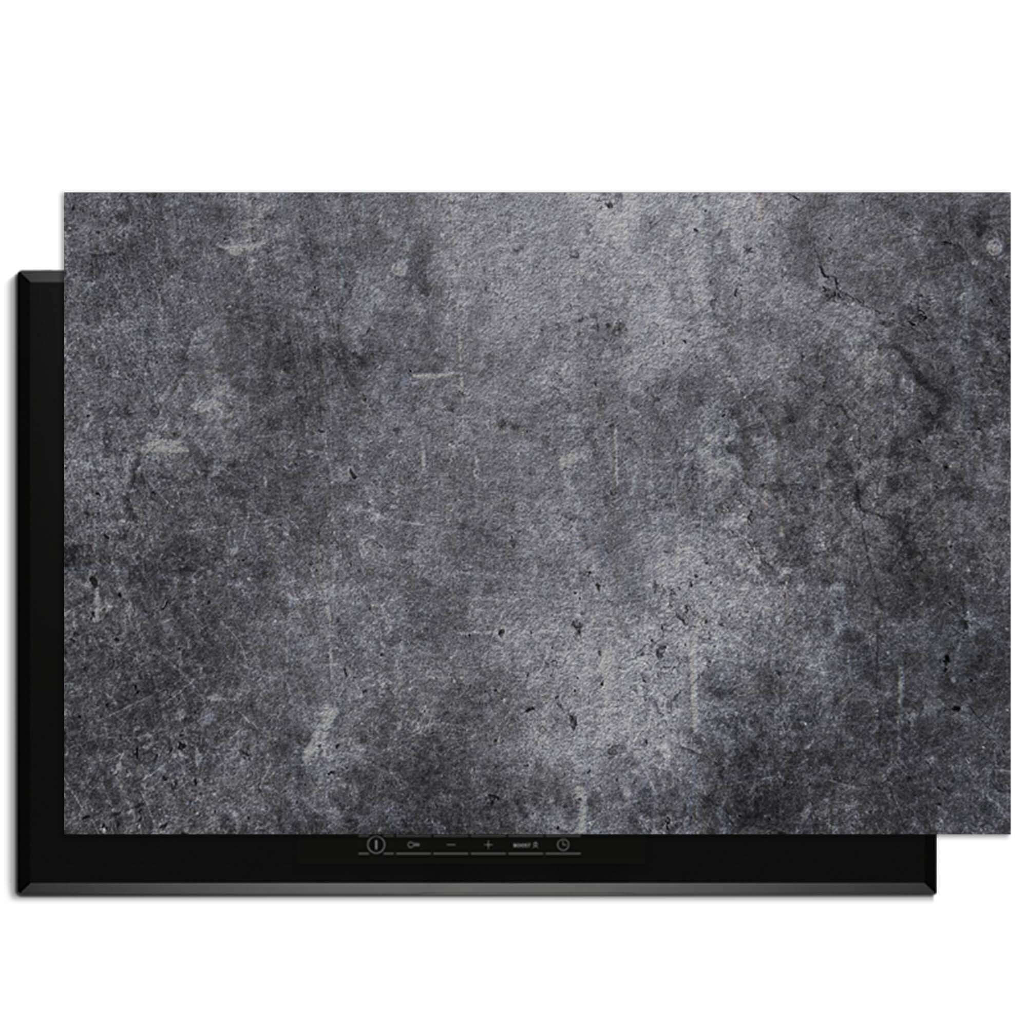 Midnight Concrete – Inductie Beschermer voor een stoere, moderne keukenlook.