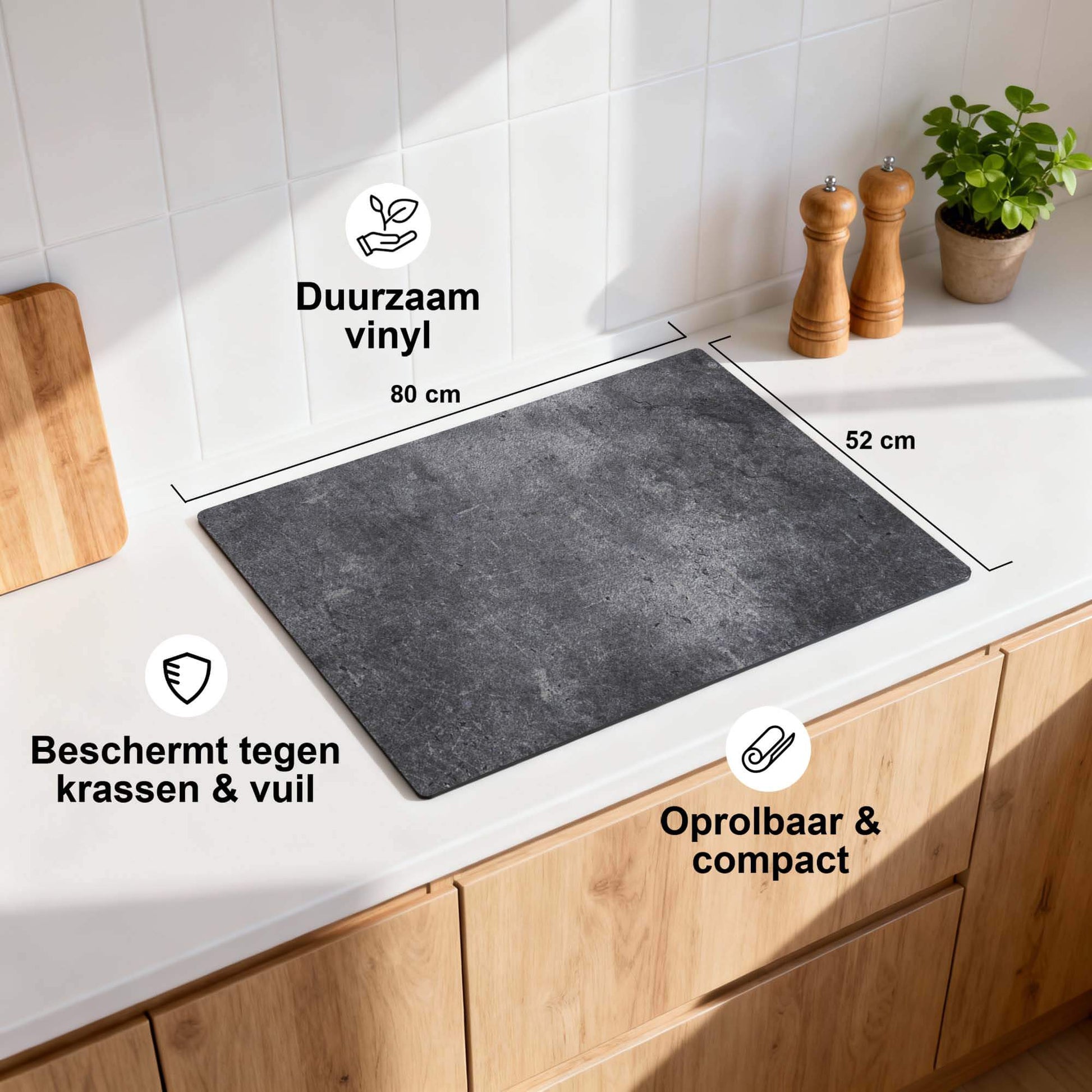 Inductiebeschermer met afmetingen en eigenschappen in beton design