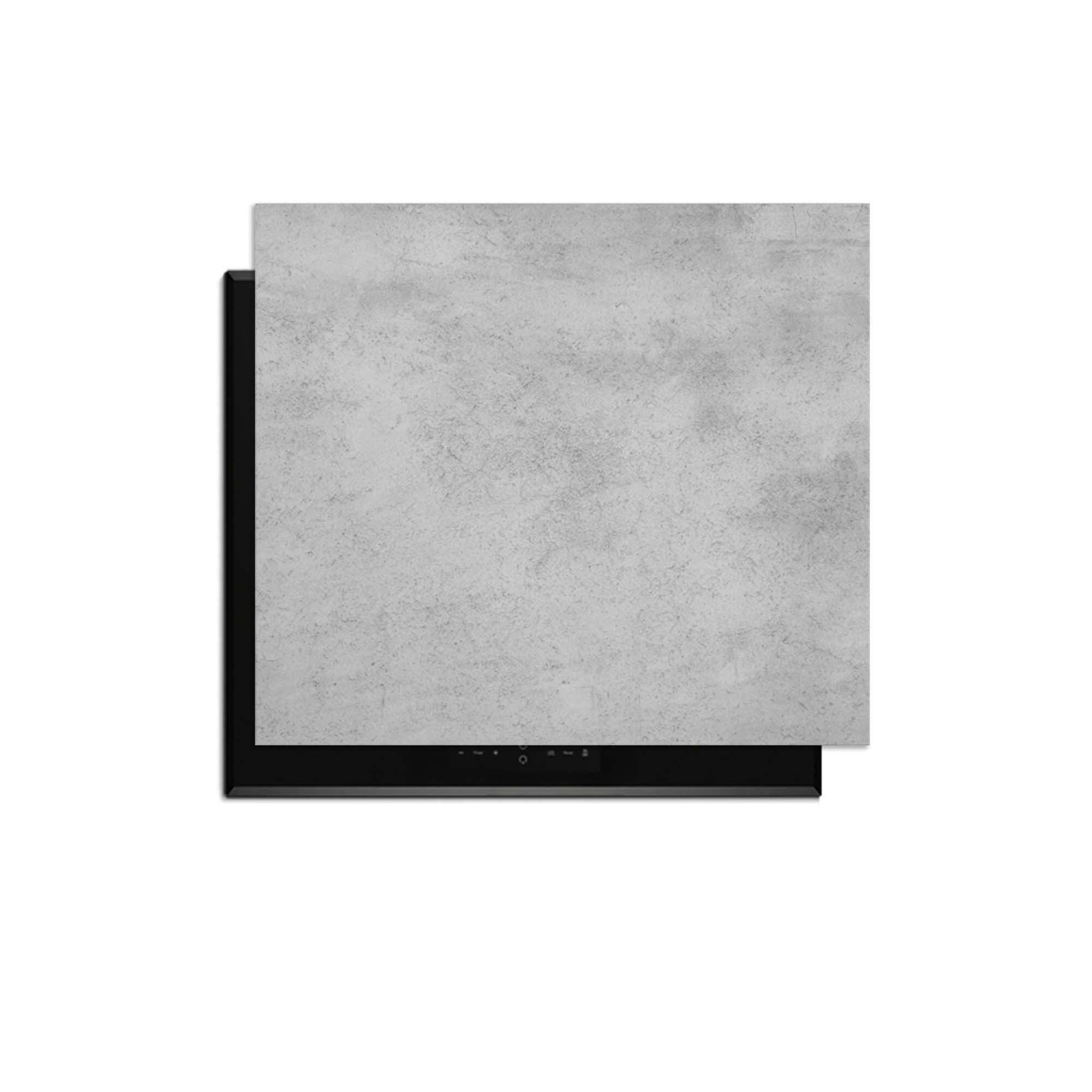 Urban Grey - Inductie Beschermer bovenop inductieplaat in lichtgrijs betonontwerp voor stijl en bescherming.