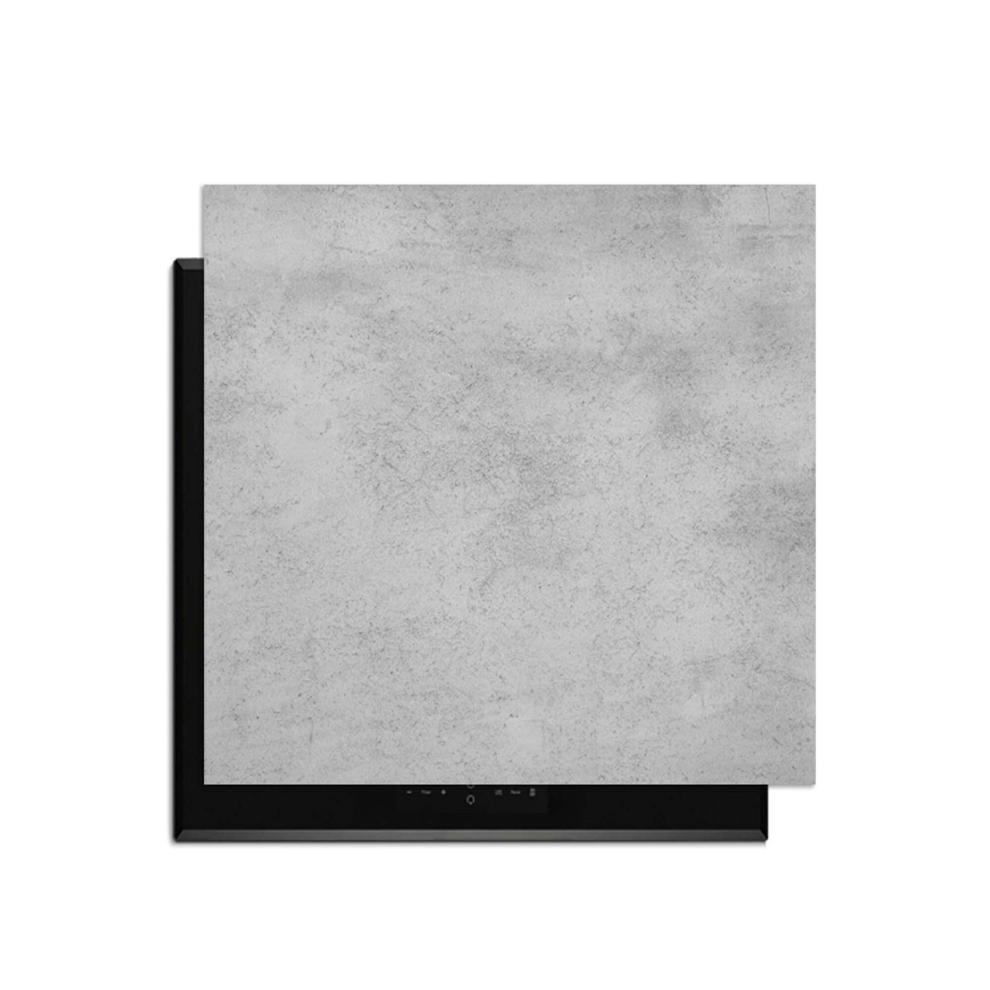 Urban Grey - Inductie Beschermer voor inductieplaat met lichtgrijs betonontwerp.