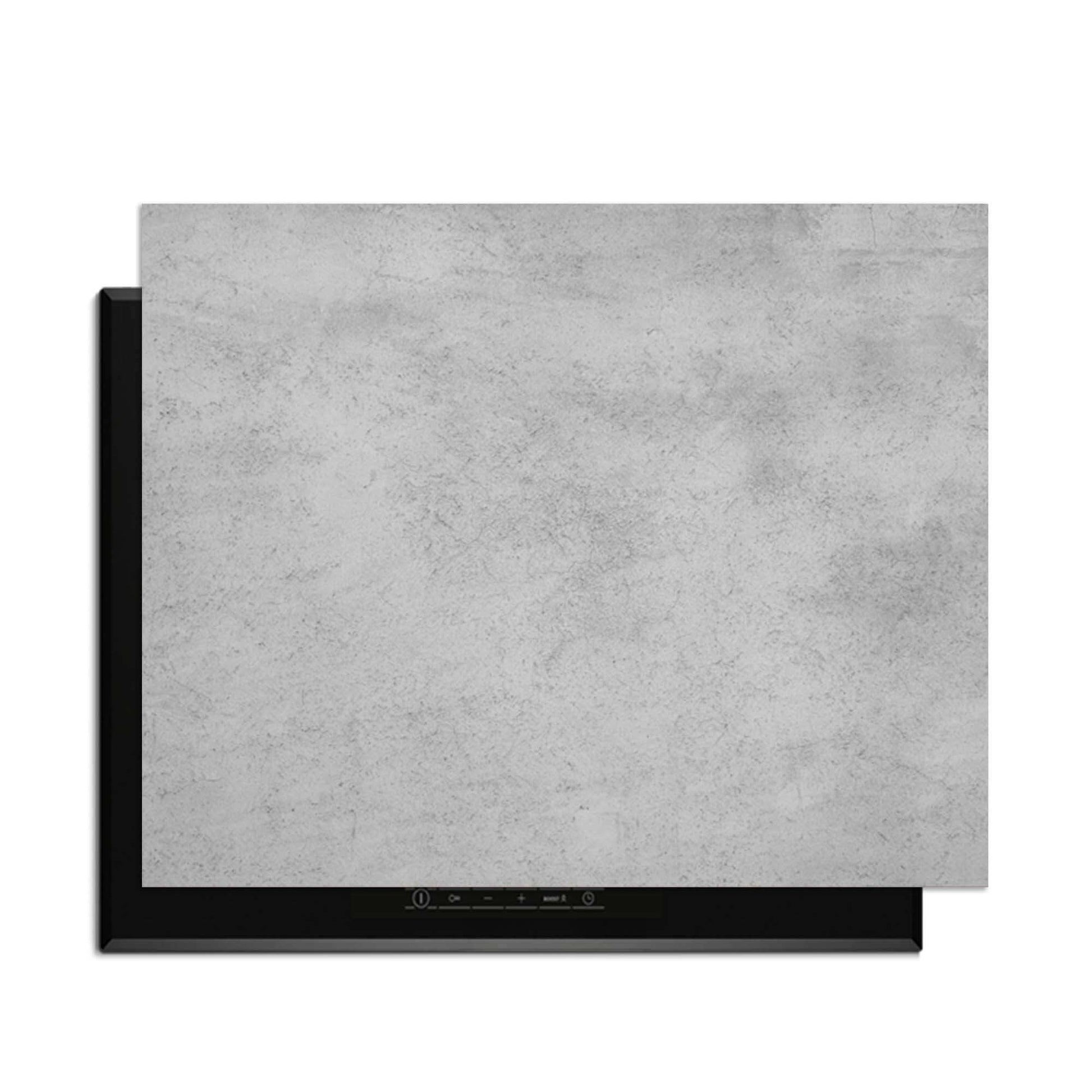 Urban Grey - Inductie Beschermer op inductieplaat met stijlvol betonontwerp voor bescherming.