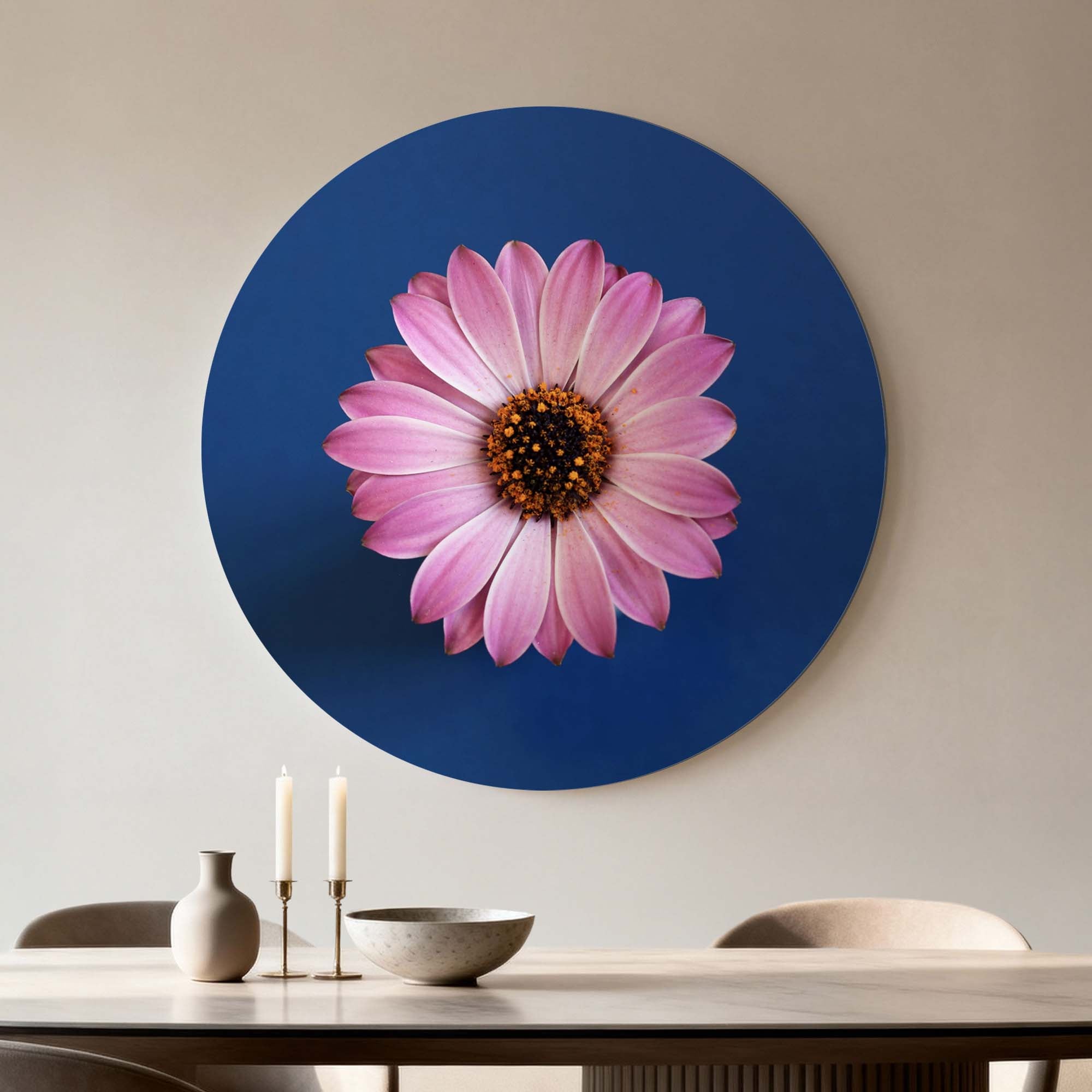 Pastel Margriet – Muurcirkel