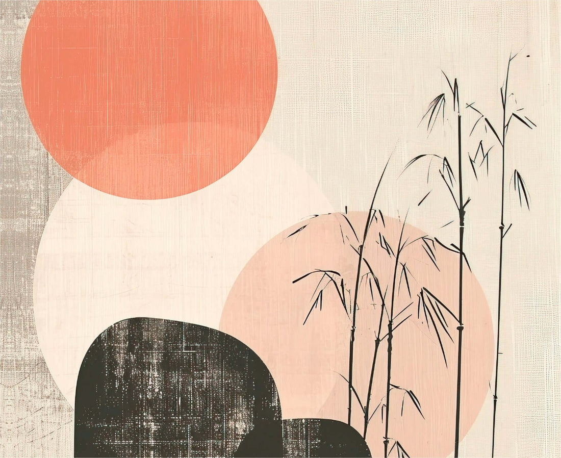 Induktionsschutz im Japandi-Stil mit ruhigen skandinavischen Formen