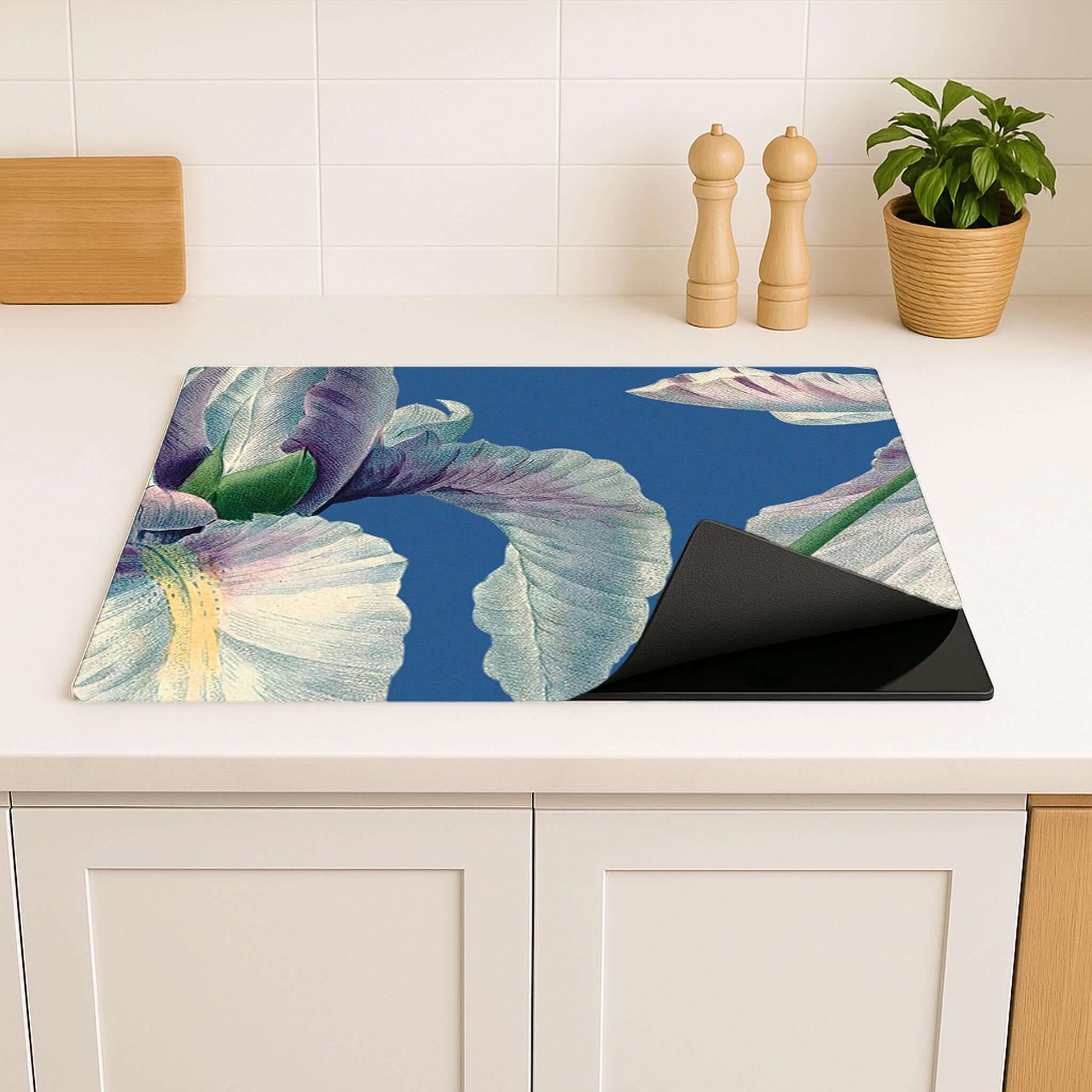 Blue Iris Grace inductiebeschermer ter bescherming van inductiekookplaat