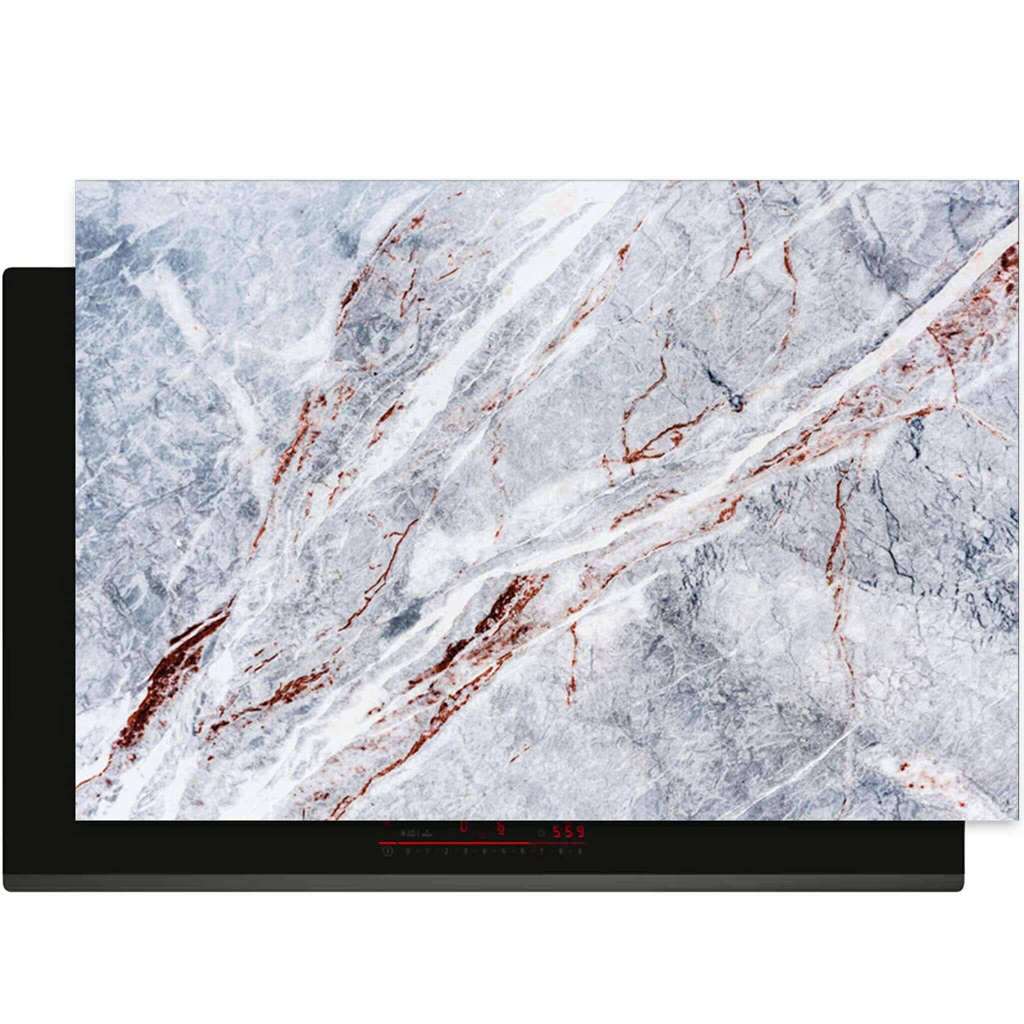 Elegant Marble inductie beschermer bovenaanzicht op inductiekookplaat