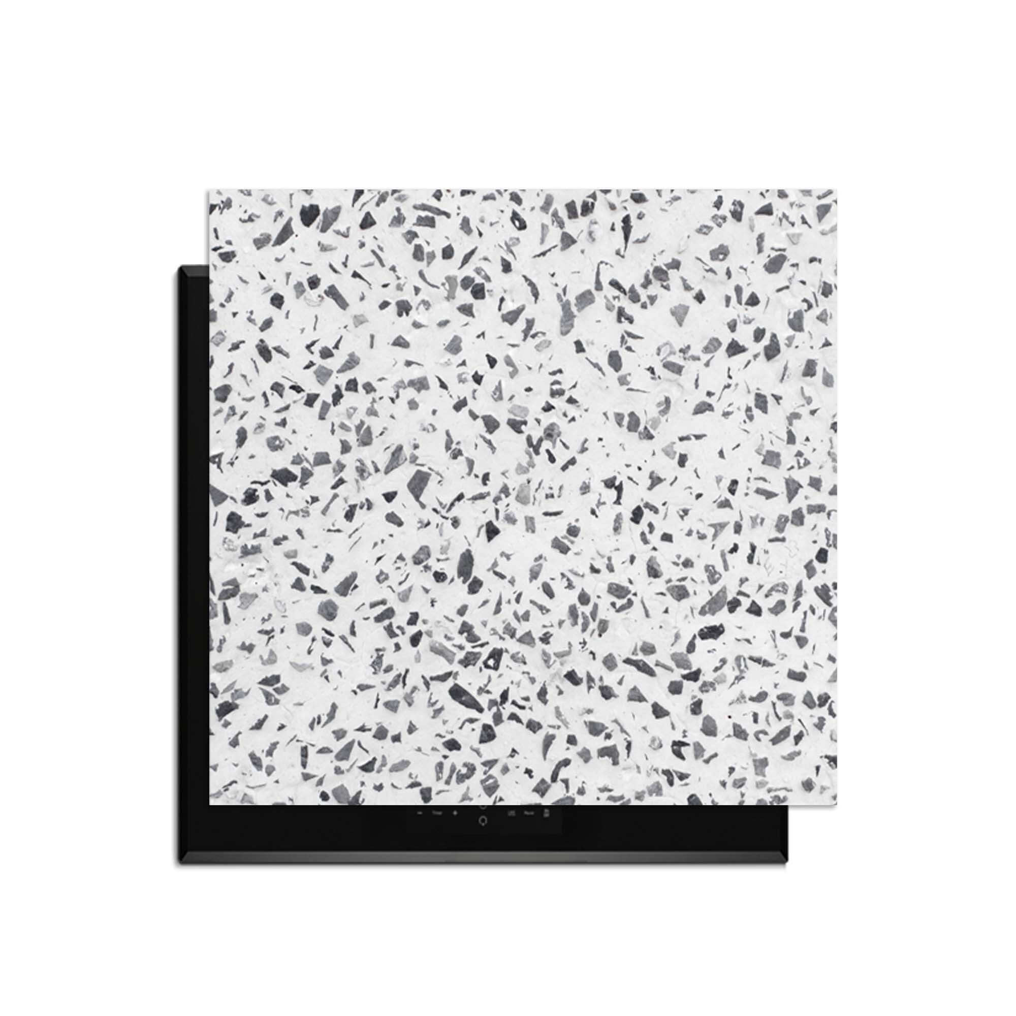 Carrara Mist - Inductie Beschermer met elegant design geïnspireerd op Italiaans marmer.