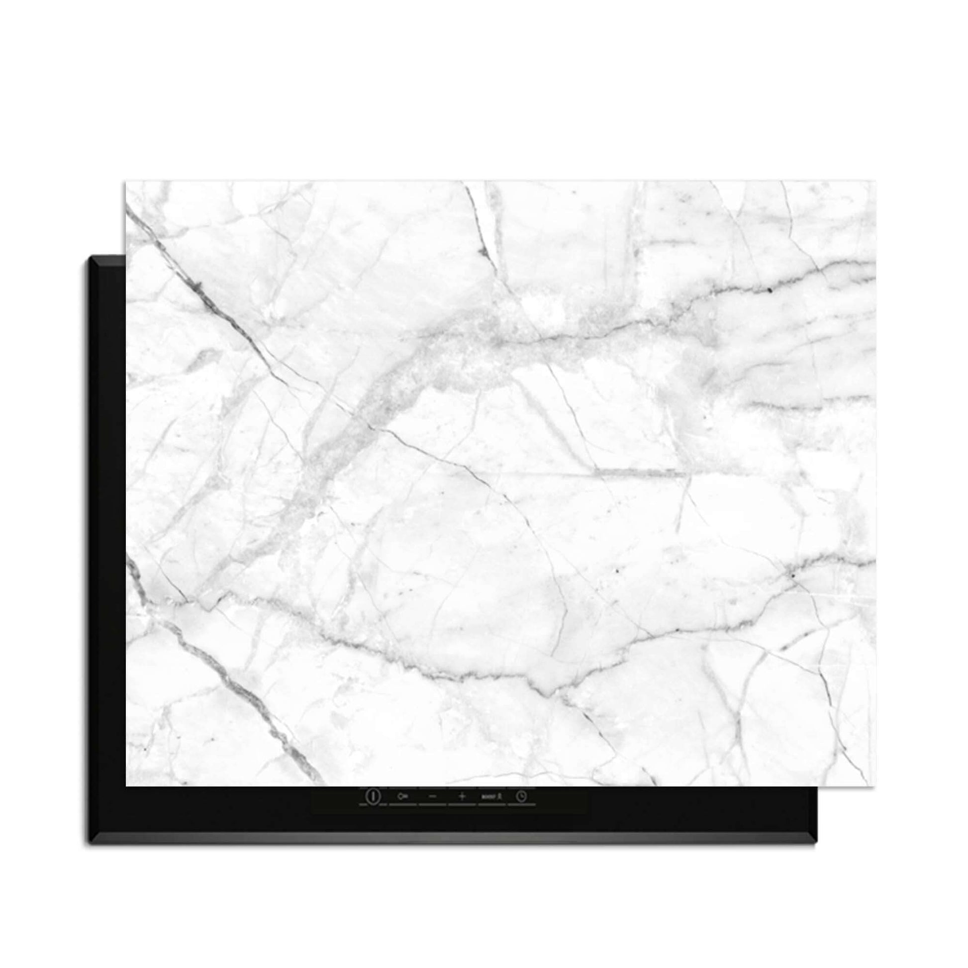 Carrara Light - Inductie Beschermer, stijlvolle bescherming voor inductiekookplaten tegen krassen en slijtage.