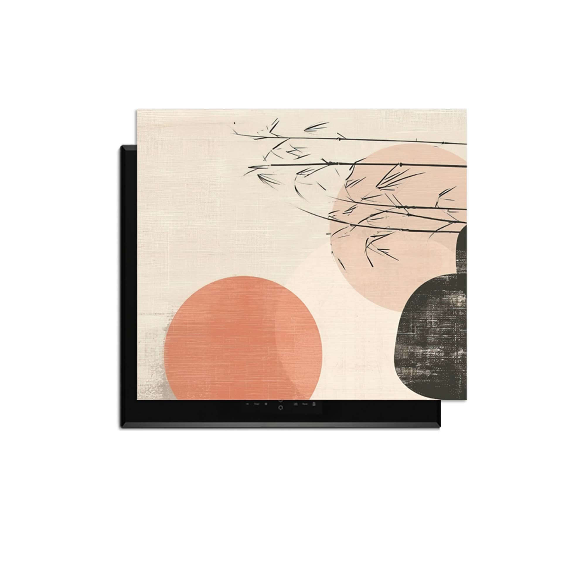 Zen Balance – Japandi Inductie Beschermer met minimalistisch ontwerp en elegante kleuren op inductiekookplaat