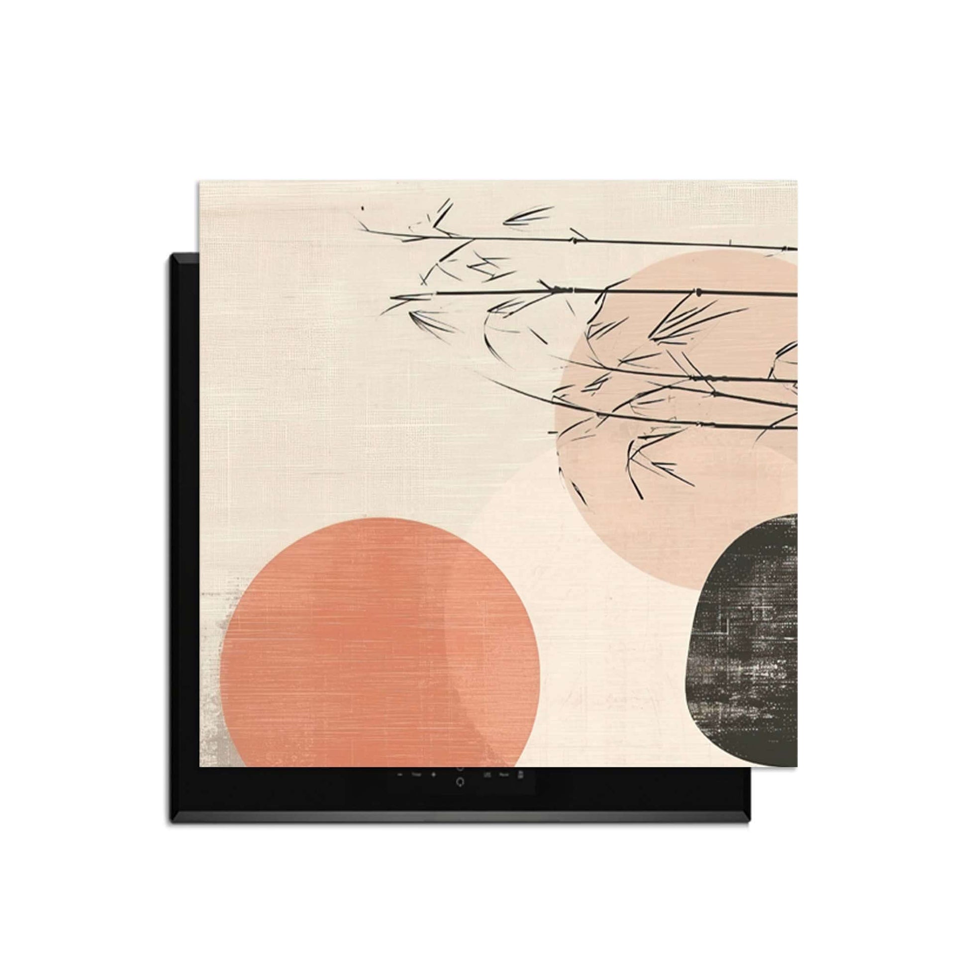 Zen Balance – Japandi Inductie Beschermer met minimalistisch design en elegante kleuren voor elke inductiekookplaat.