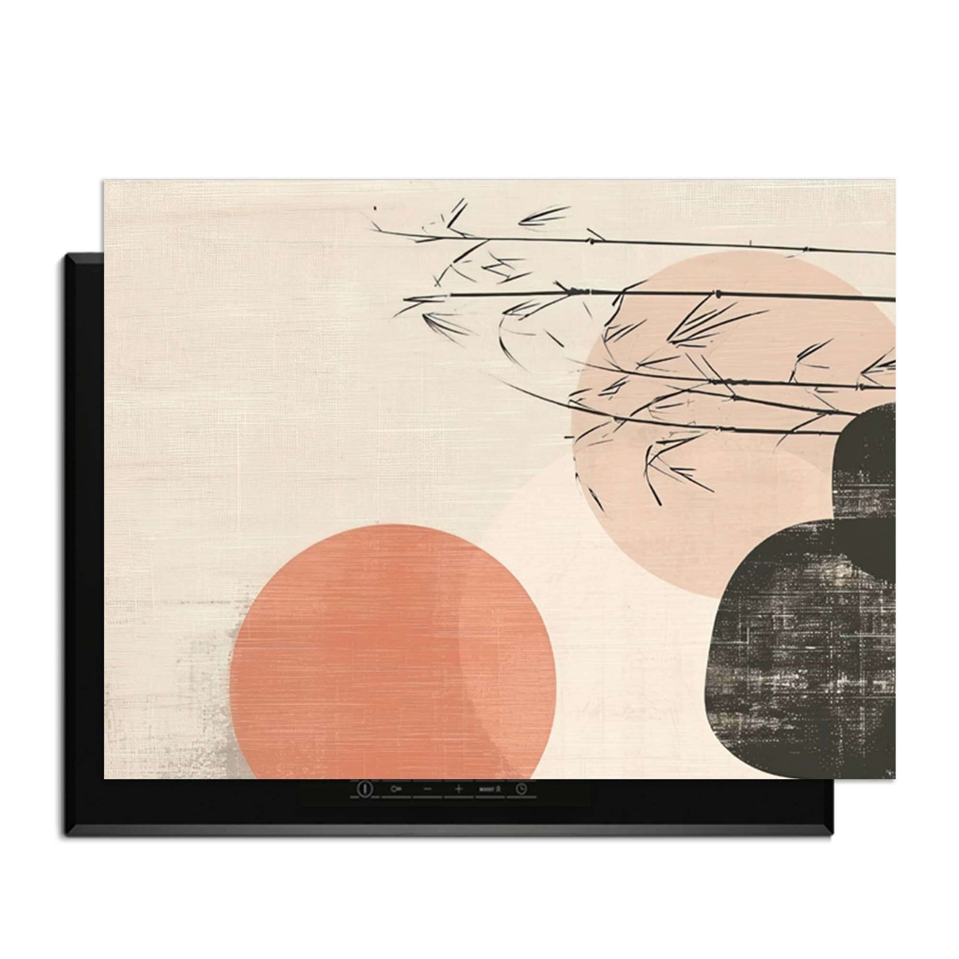 Zen Balance – Japandi Inductie Beschermer met minimalistisch ontwerp en elegante kleuren voor inductiekookplaten.