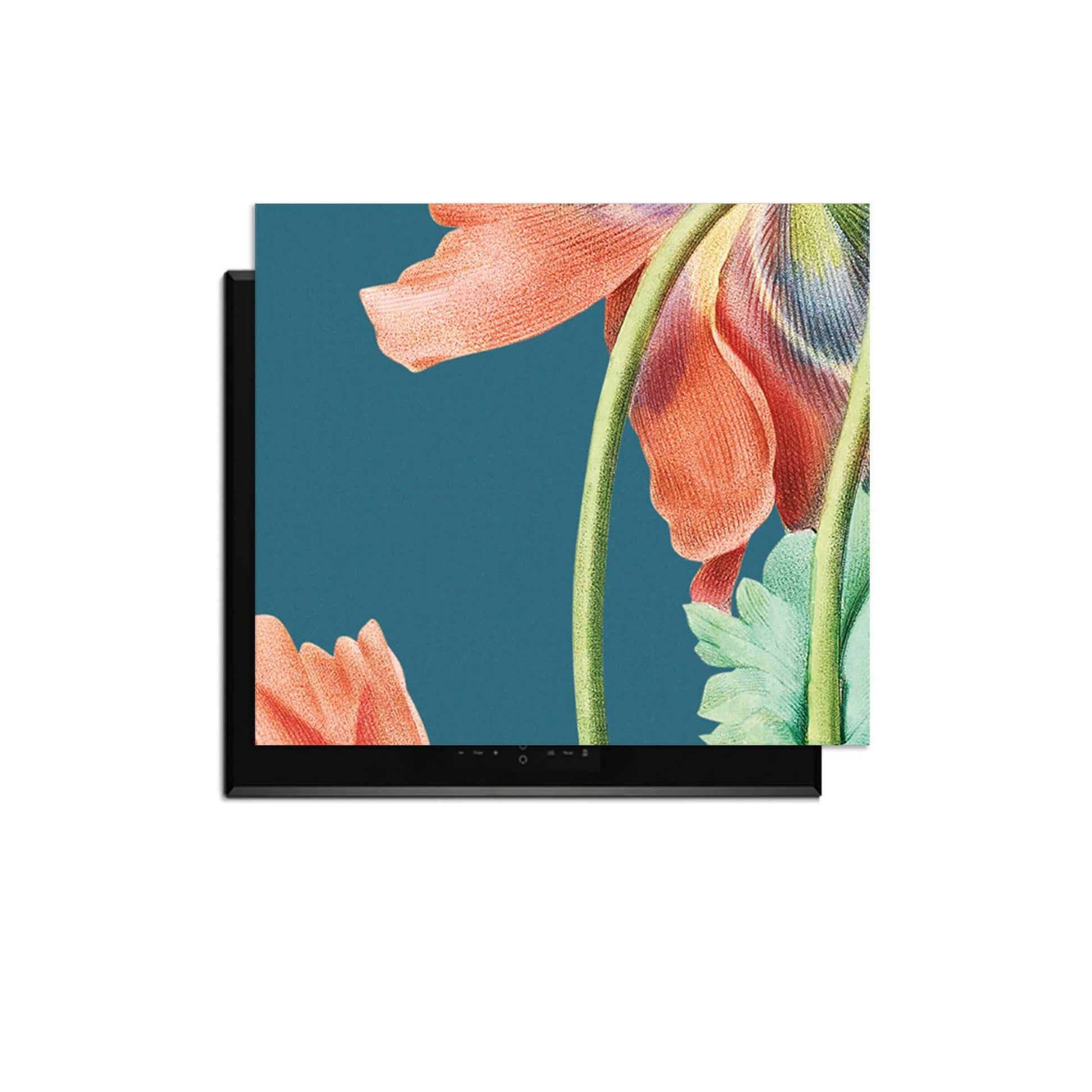 Blooming Grace – Inductie Beschermer met elegant bloemenontwerp voor stijlvolle keuken.