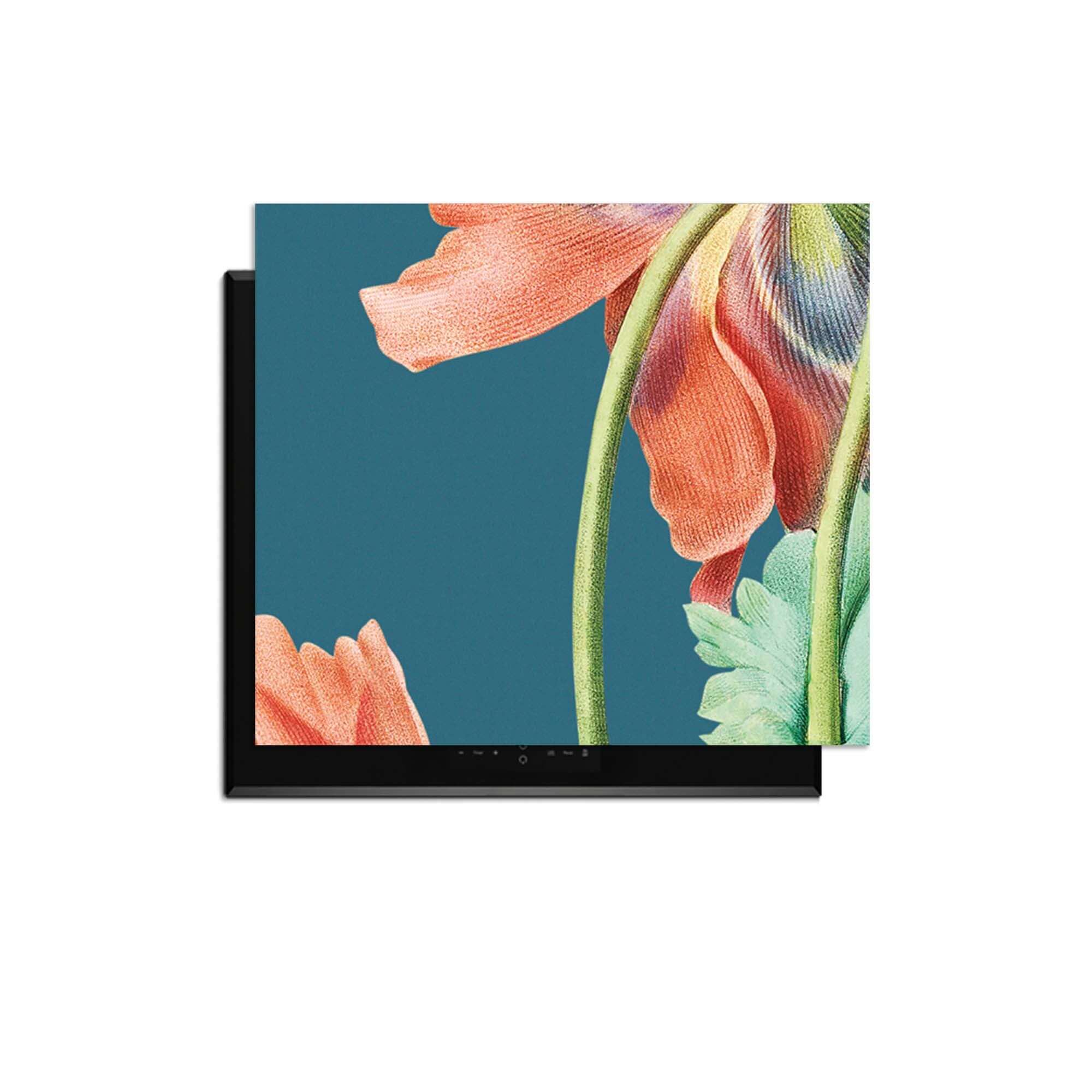 Blooming Grace – Inductie Beschermer met elegant bloemenontwerp voor stijlvolle keuken.