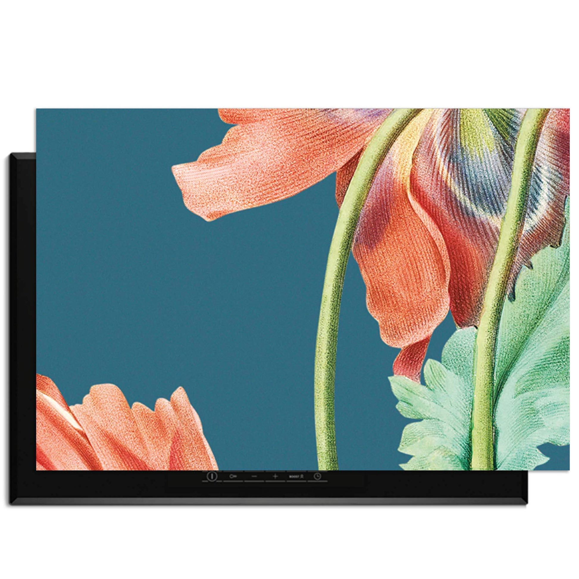 Blooming Grace – Inductie Beschermer met elegant bloemenontwerp voor stijl in de keuken.