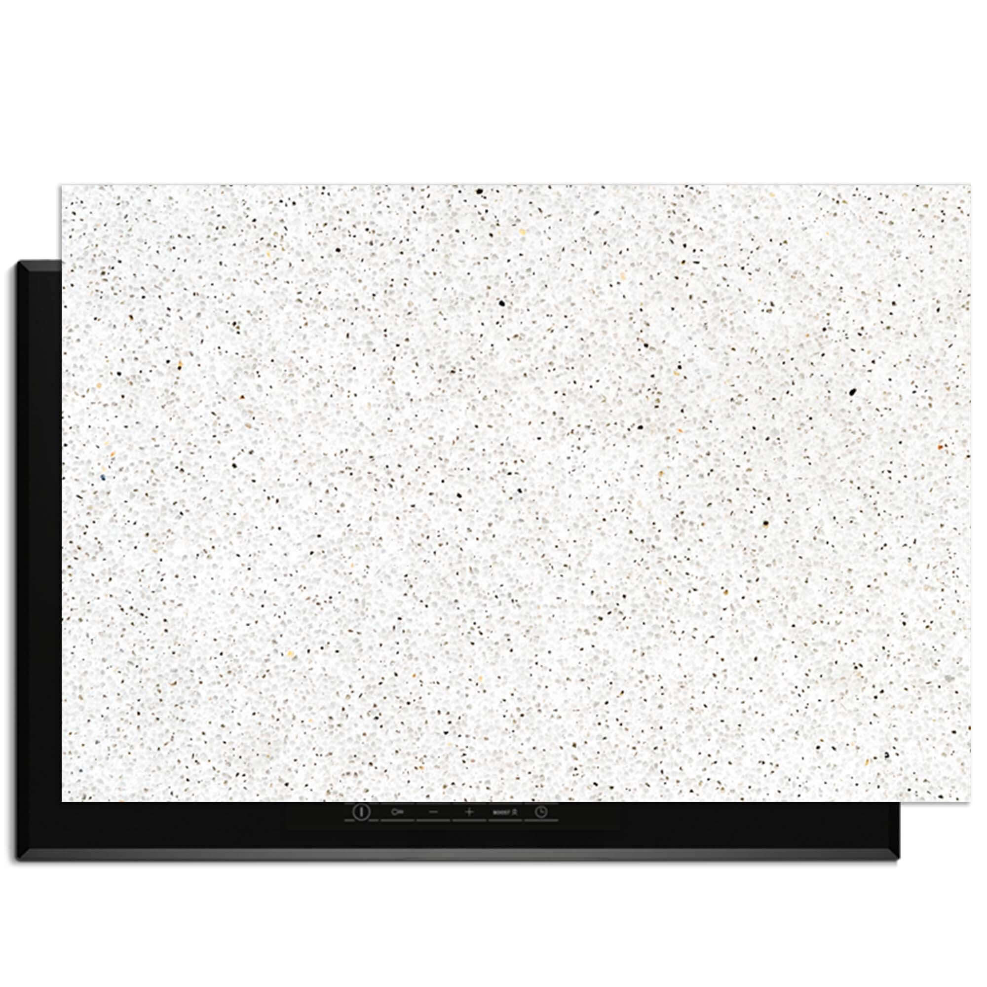 Terrazzo - Inductie Beschermer op inductiekookplaat, biedt stijl en bescherming tegen krassen en slijtage.