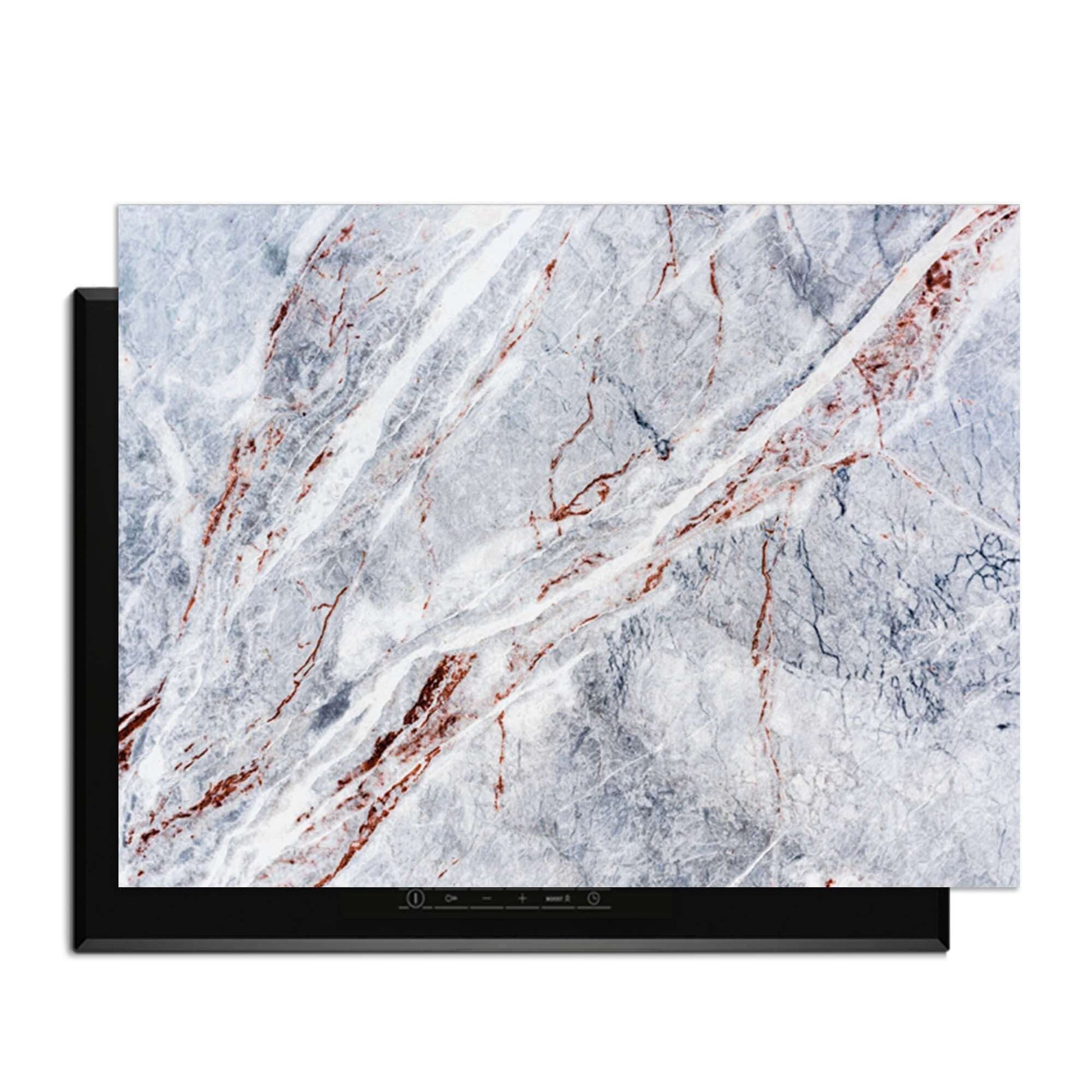 Elegantes Marmor - Induktionsschutz für die Luxusküche, stilvoll und praktisch für den täglichen Gebrauch.