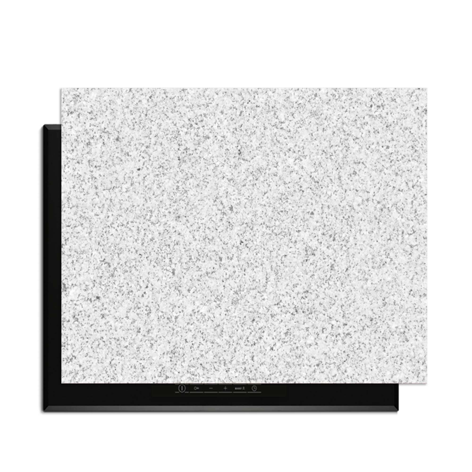 Arctic Granite - Inductie Beschermer beschermt kookplaat met stijlvol granietmotief en functionaliteit.