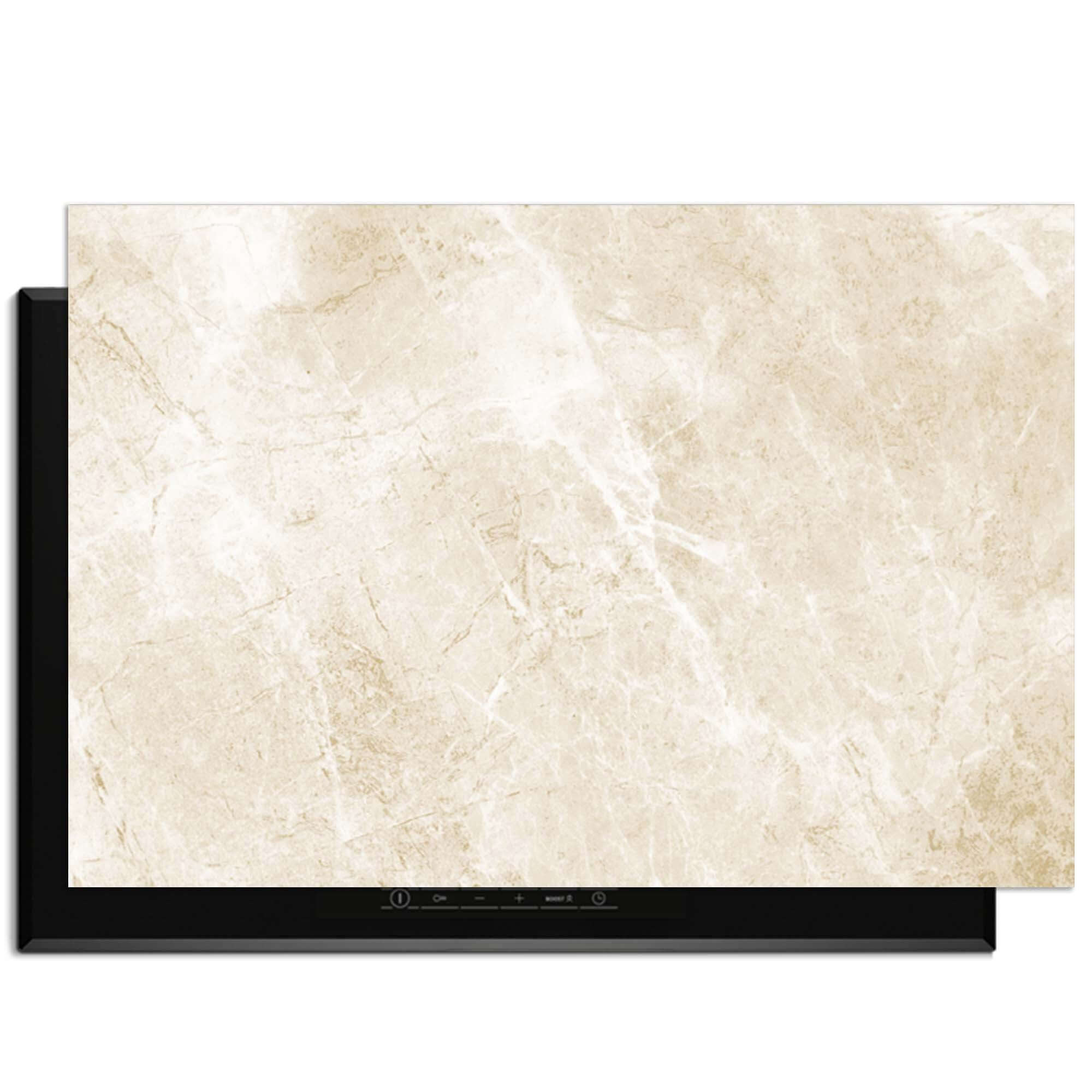 Beige Marble – Inductie Beschermer voor een stijlvolle en luxe keuken uitstraling.