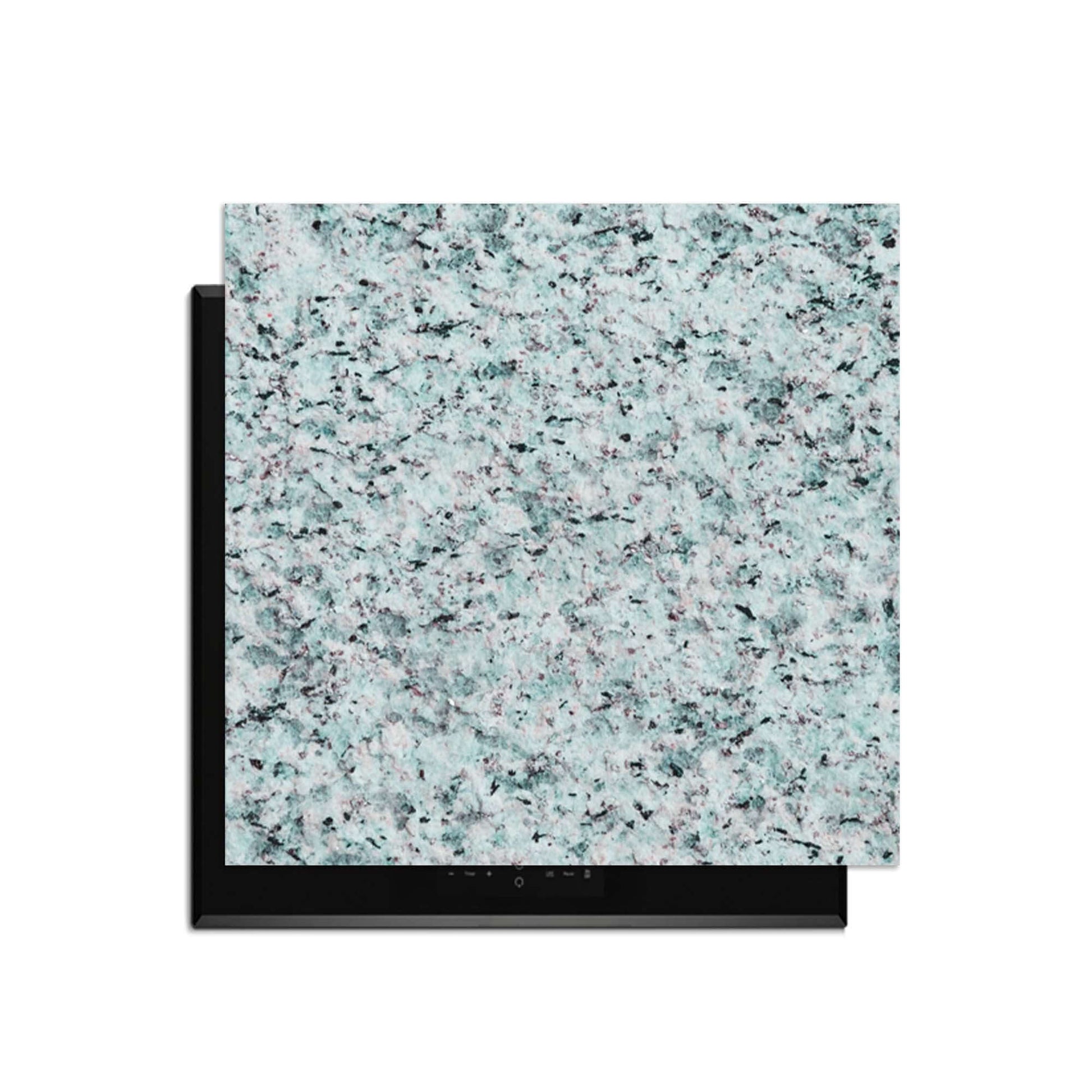 Baltic Mist - Inductie Beschermer in een blauwgrijze graniet-design voor keukenbescherming.