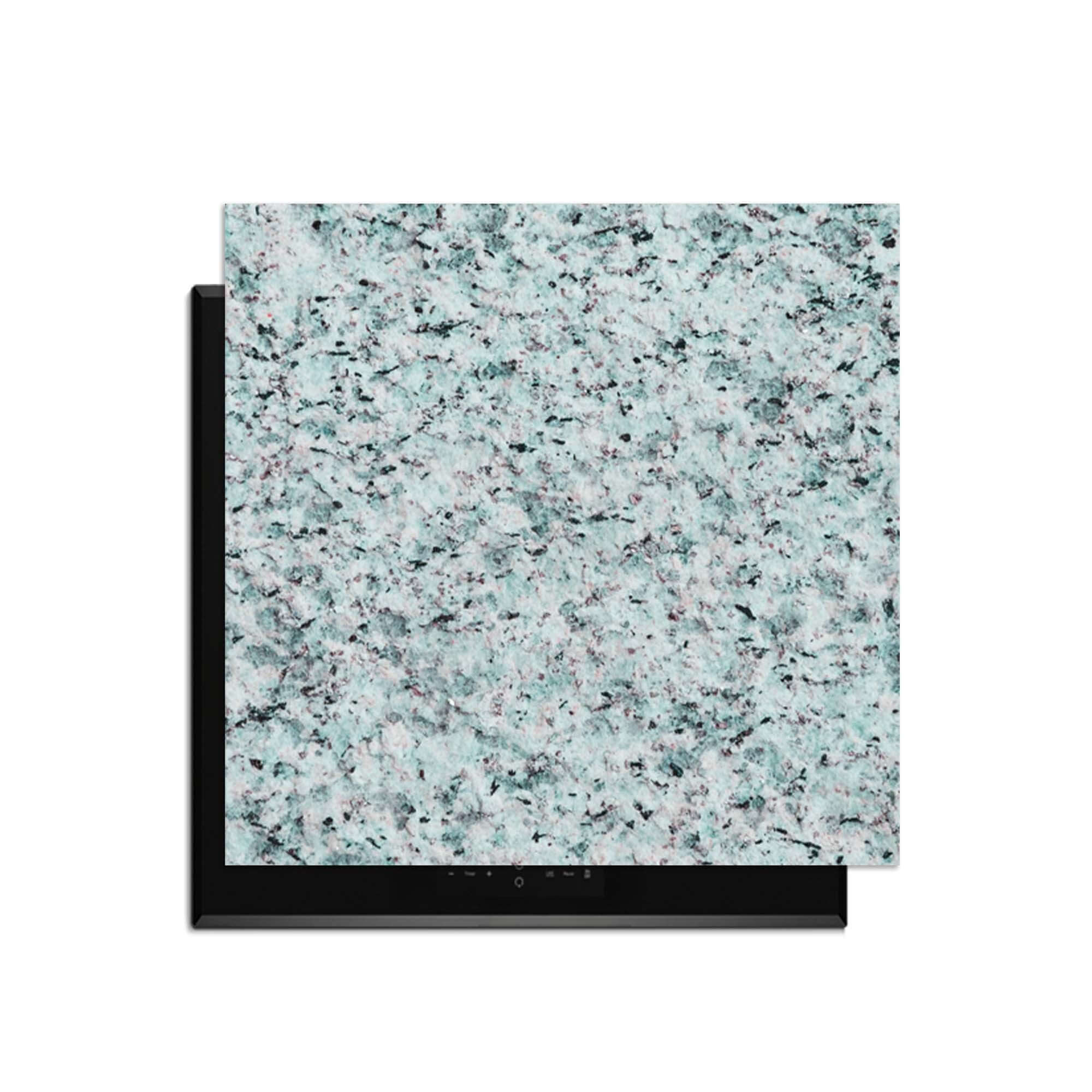 Baltic Mist - Inductie Beschermer in een blauwgrijze graniet-design voor keukenbescherming.