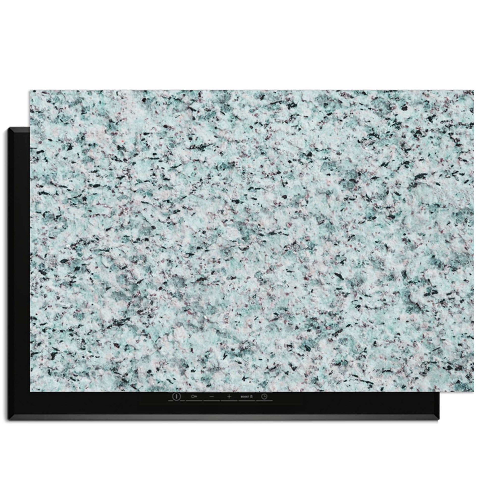 Baltic Mist - Inductie Beschermer met blauwgrijs graniet-design voor moderne keuken bescherming.