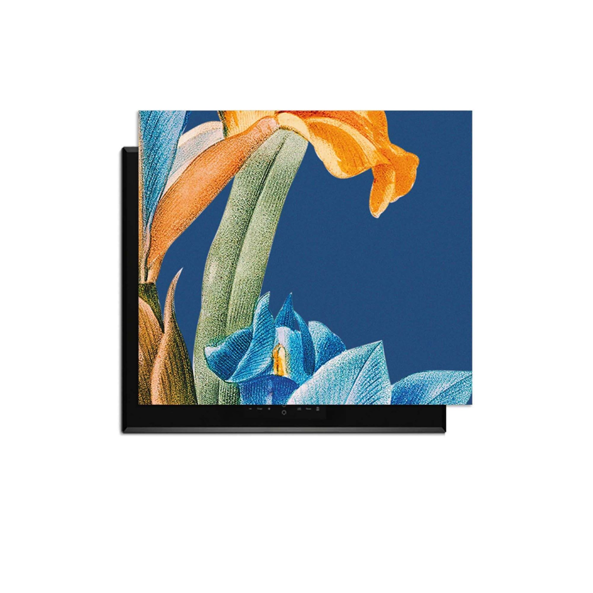 Iris Elegance – Inductie Beschermer met kleurrijke vintage bloemenprint voor een artistieke keuken