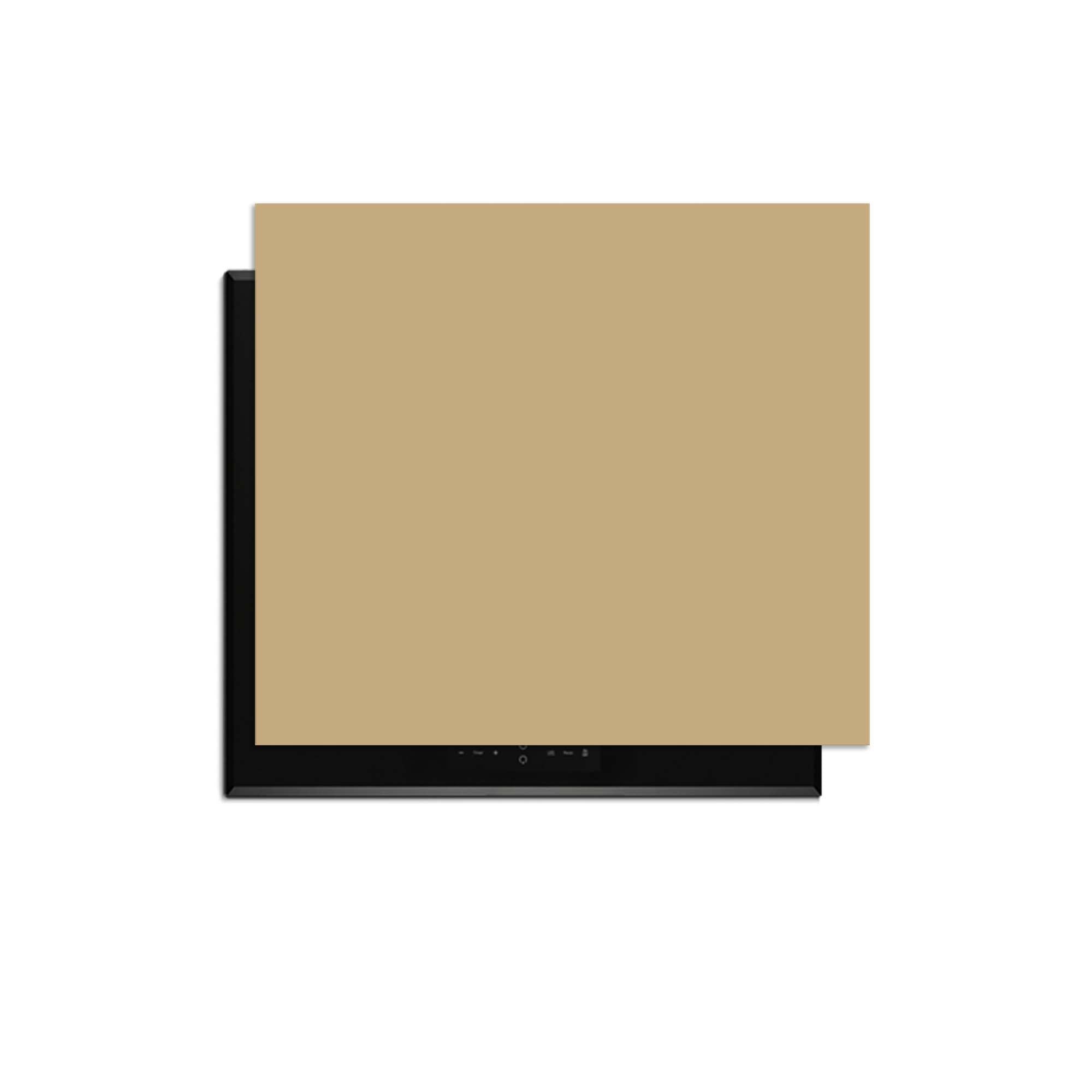 Champagne Glow - Induktionsschutz auf einem Induktionskochfeld mit stilvoller Oberfläche.