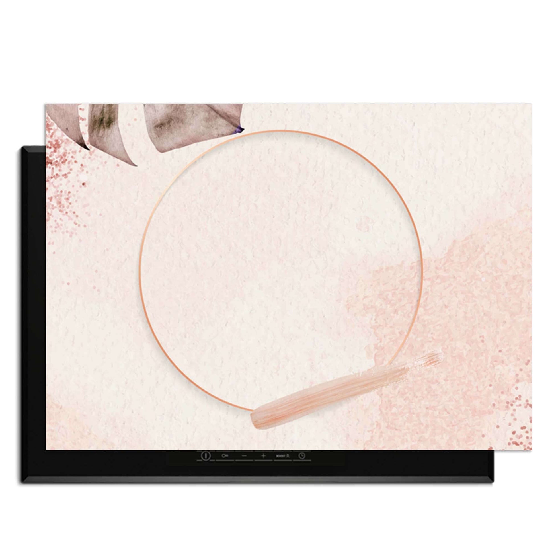 Soft Harmony - Inductie Beschermer met minimalistisch ontwerp in zachte nude tinten voor een luxe uitstraling.