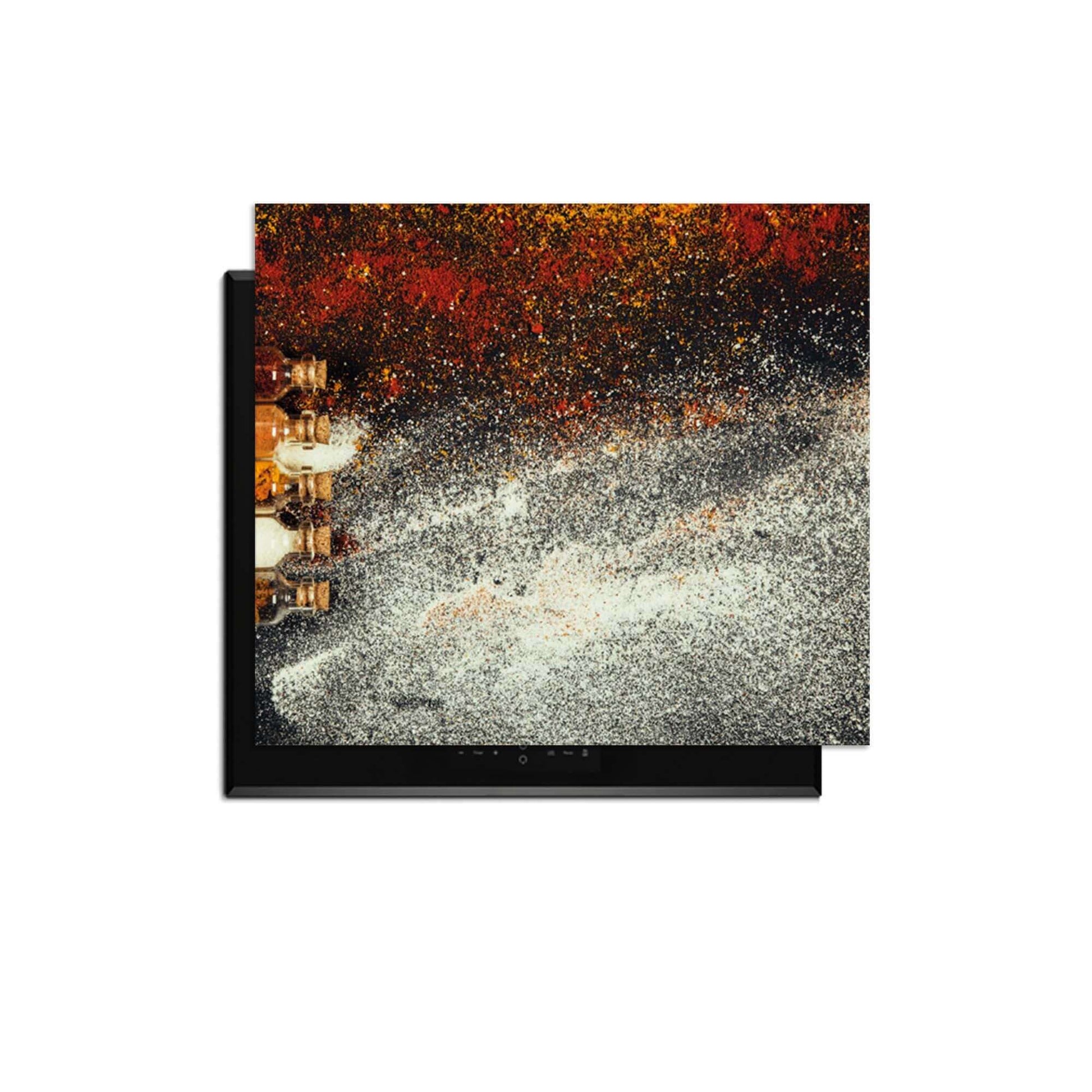 Spice Bottles – Inductie Beschermer in kleurrijk ontwerp voor een stijlvolle kookruimte.