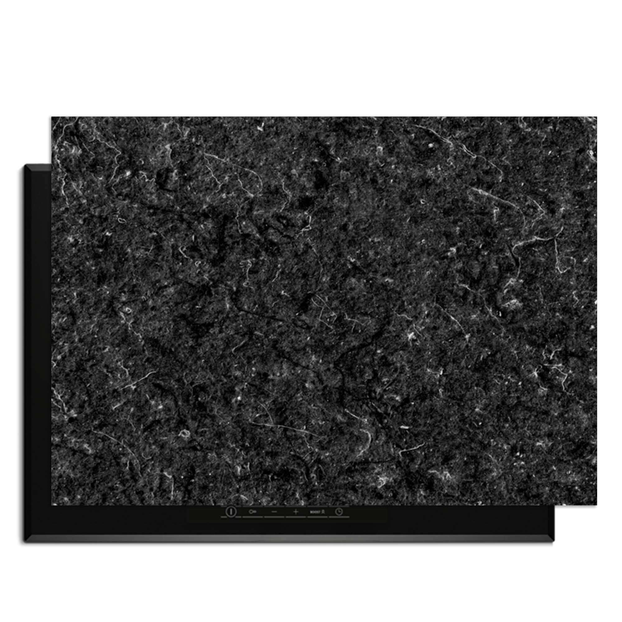 Nero Marble - Inductie Beschermer met luxe zwart marmerpatroon voor bescherming van kookplaat.