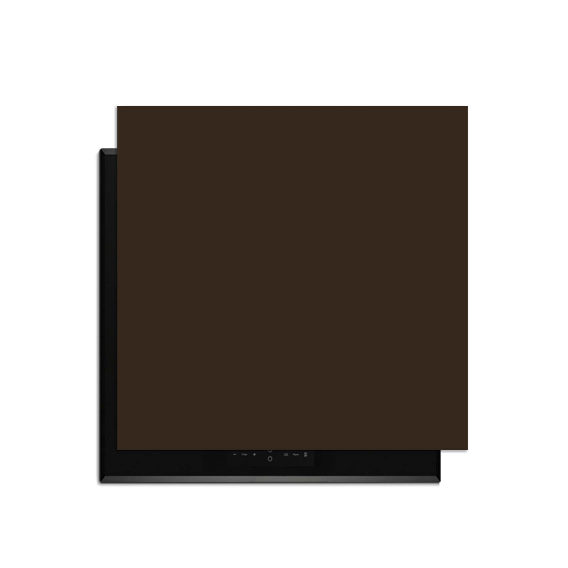 Lucida – Inductie Beschermer in diepe chocoladebruine uitvoering voor een stijlvolle keuken.