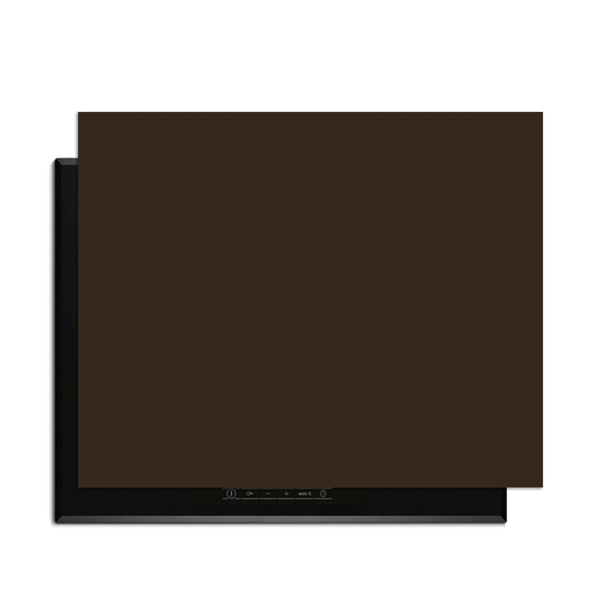 Lucida – Inductie Beschermer in diep chocoladebruin voor een stijlvolle keuken.#