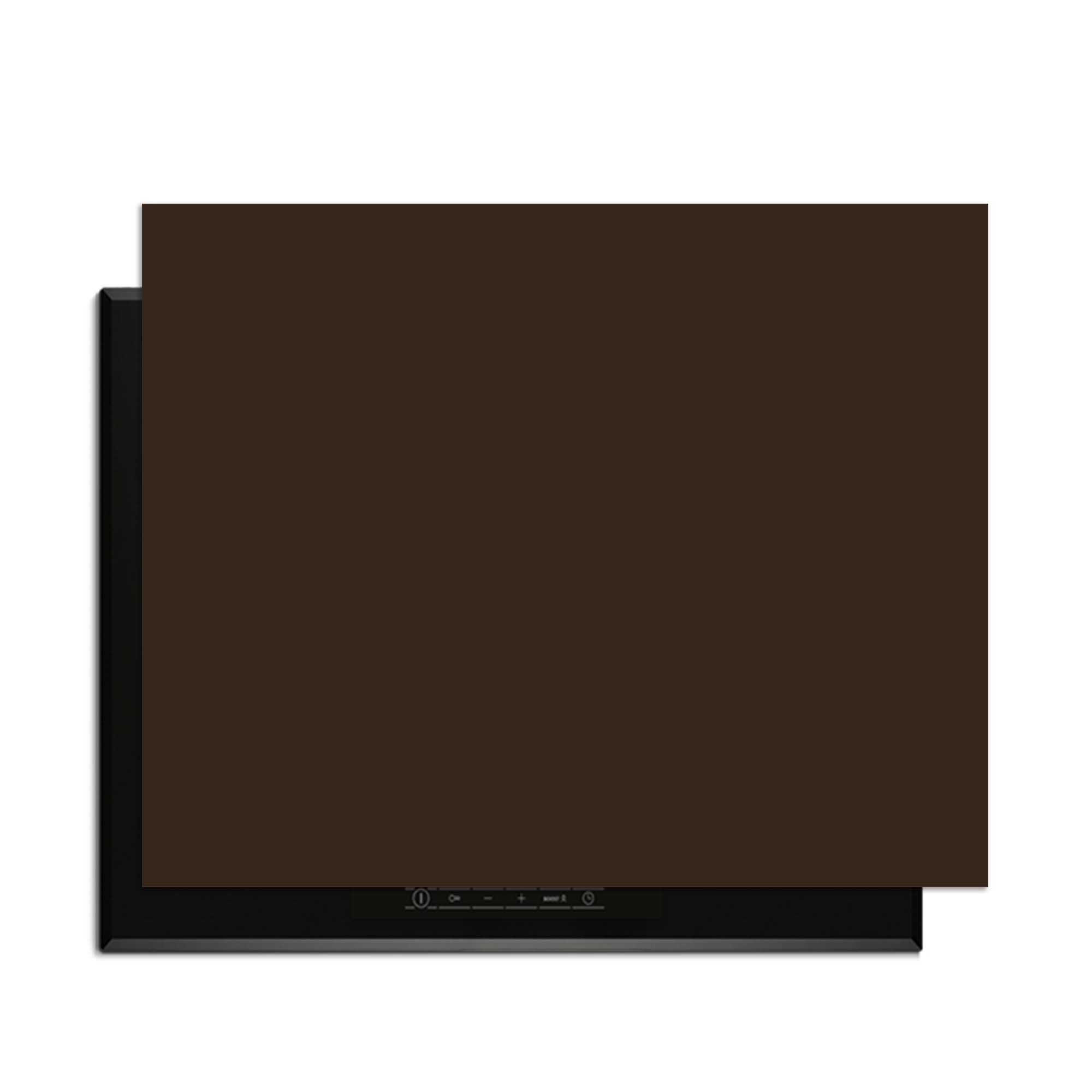 Lucida – Inductie Beschermer in diep chocoladebruin voor een stijlvolle keuken.#