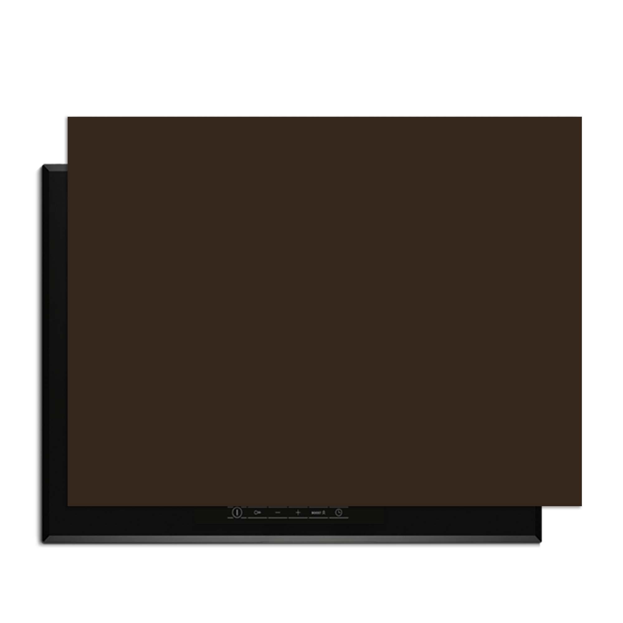 Lucida – Inductie Beschermer in een diepe chocoladebruine kleur voor een elegante uitstraling.