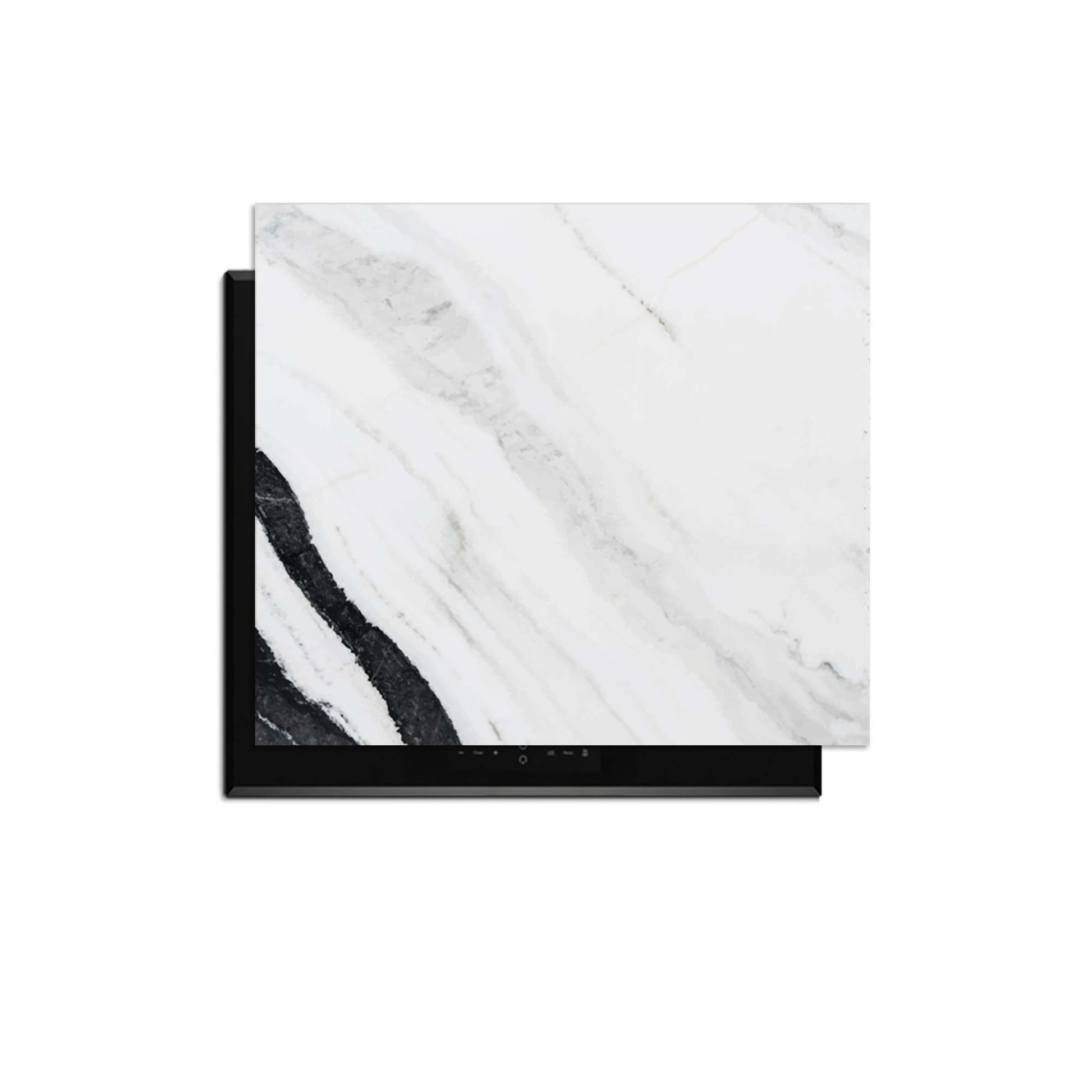 Marble Blush - Inductie Beschermer met luxe marmerlook en subtiele blush- en bronsdetails.