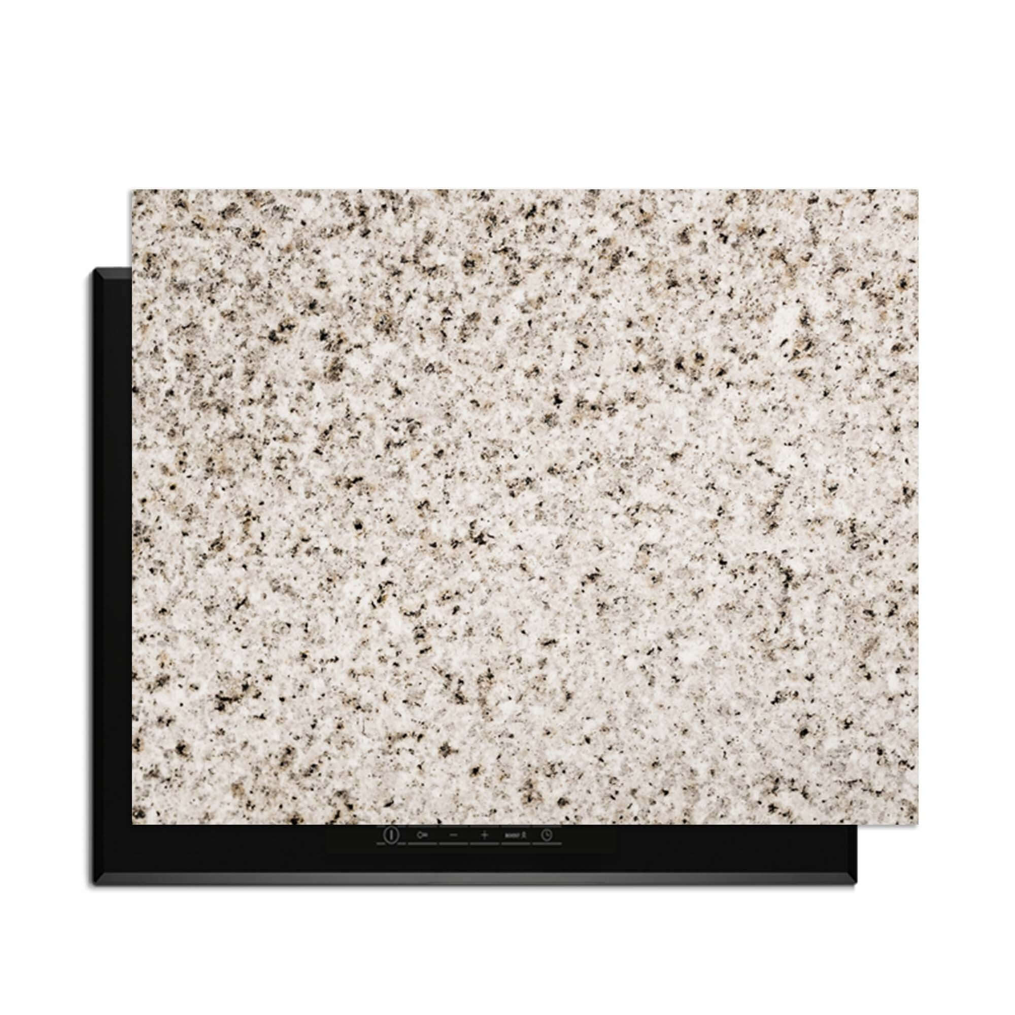 Almond Granite - Inductie Beschermer op een inductiekookplaat, beschermt tegen krassen en slijtage.