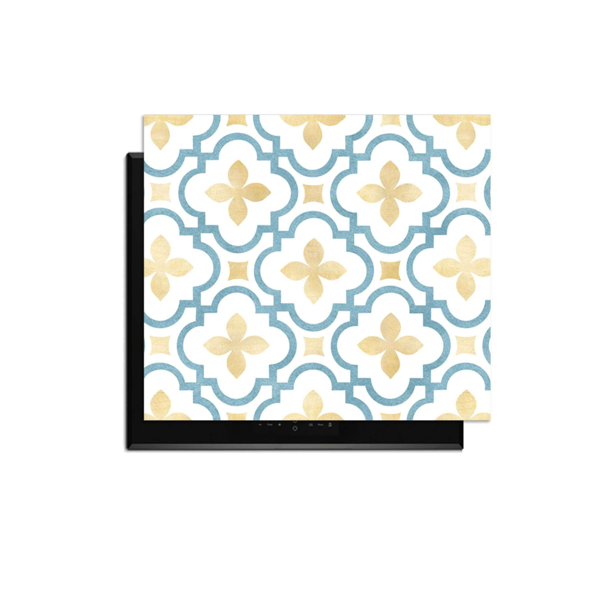 Azure Blossom Tile - Inductie Beschermer