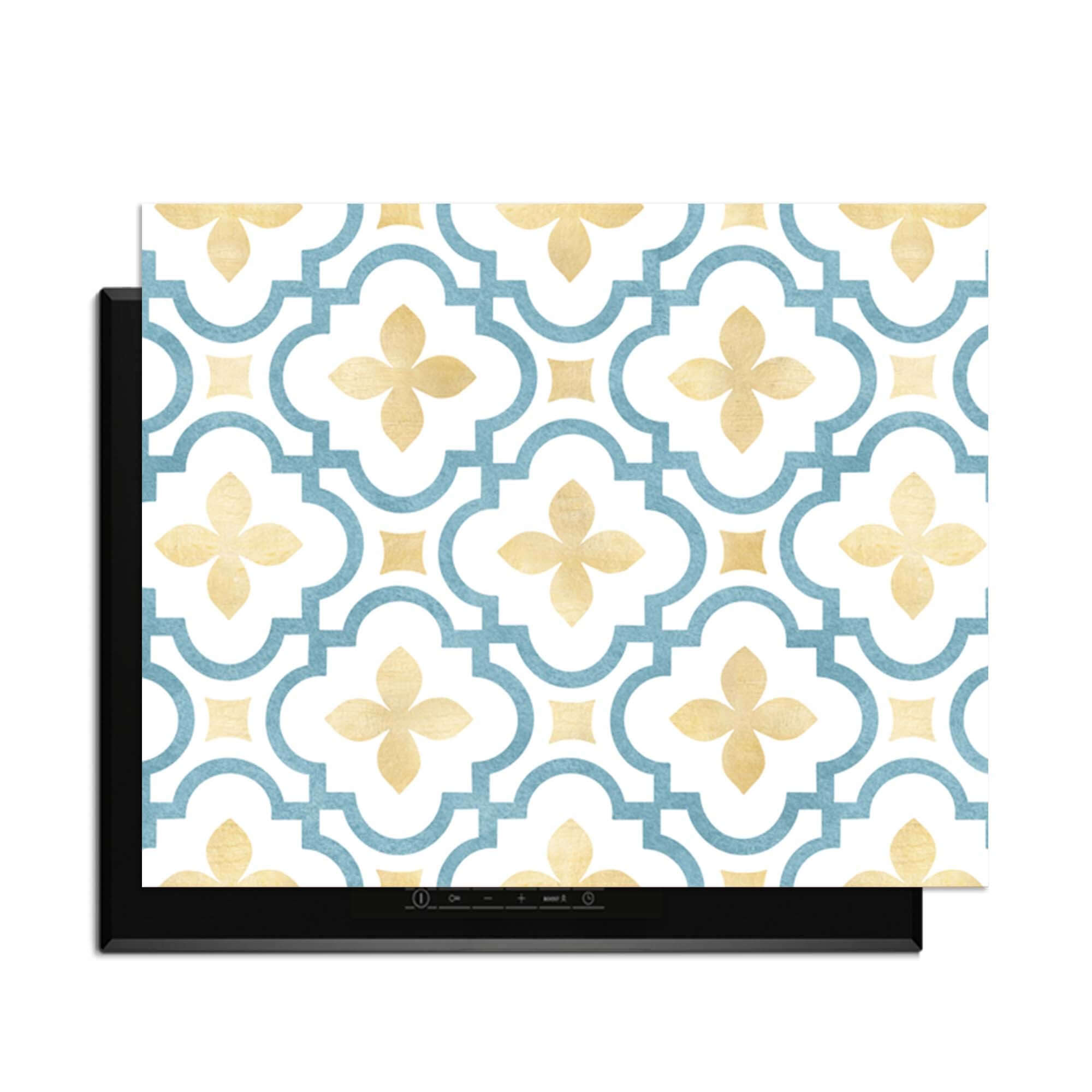 Azure Blossom Tile - Inductie Beschermer