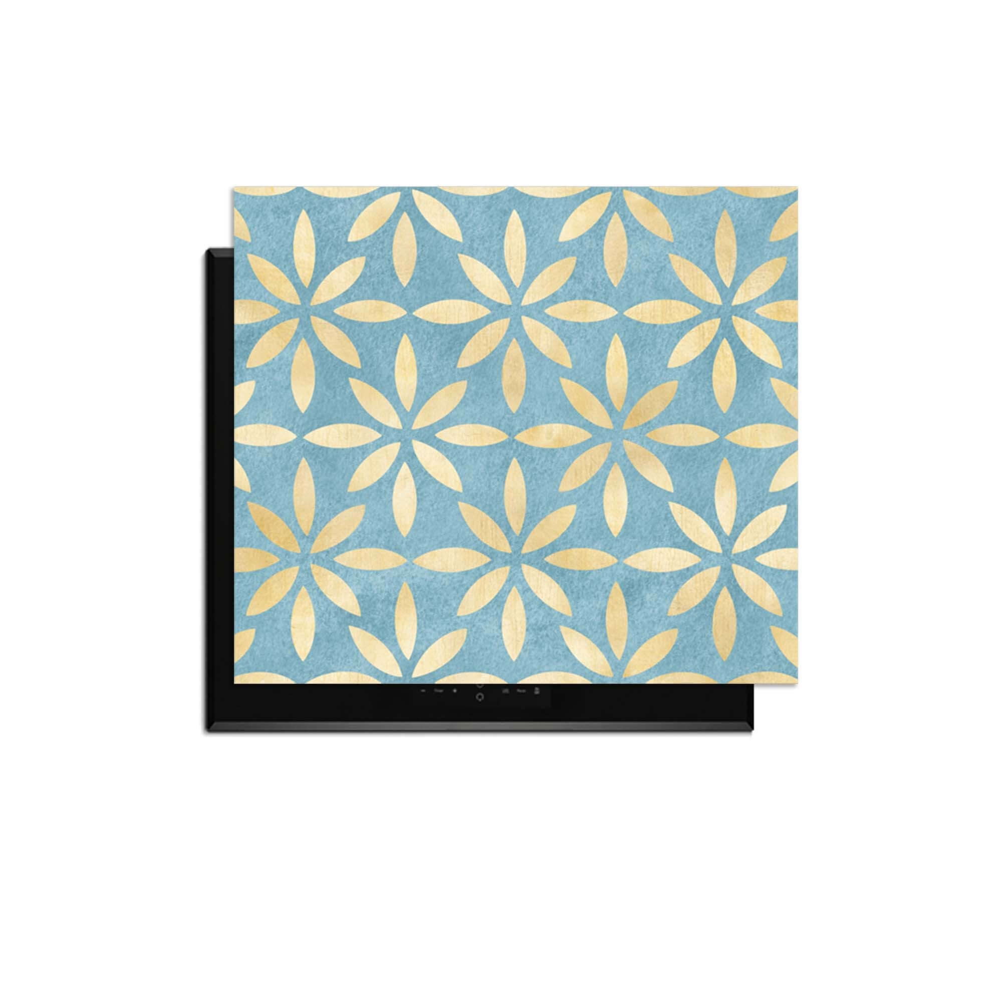 Azure Floral Cross - Inductie Beschermer