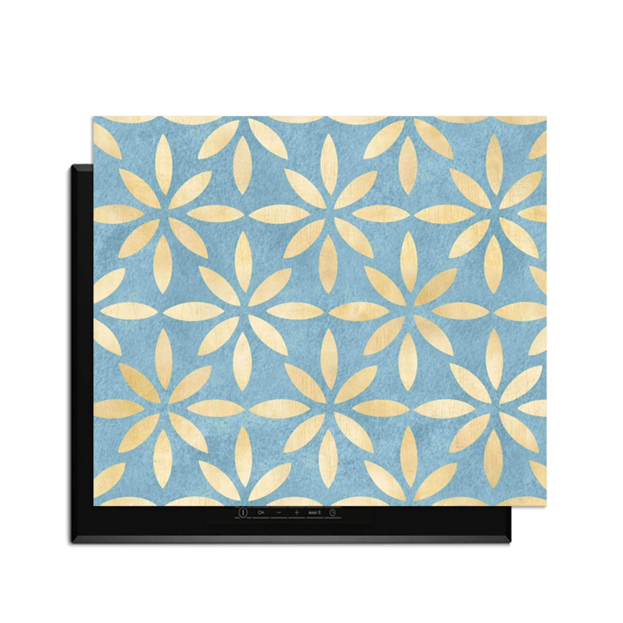 Azure Floral Cross - Inductie Beschermer