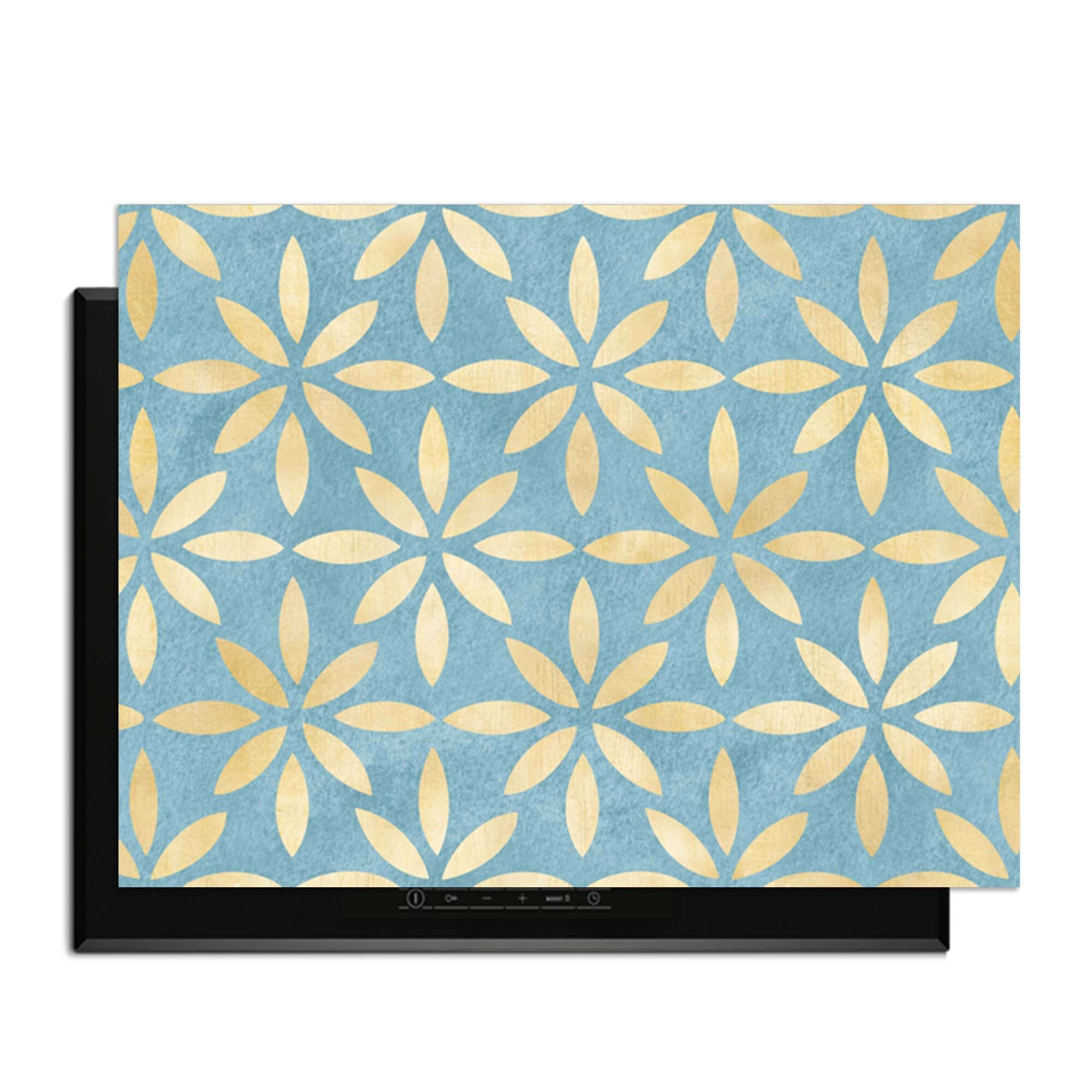 Azure Floral Cross - Inductie Beschermer