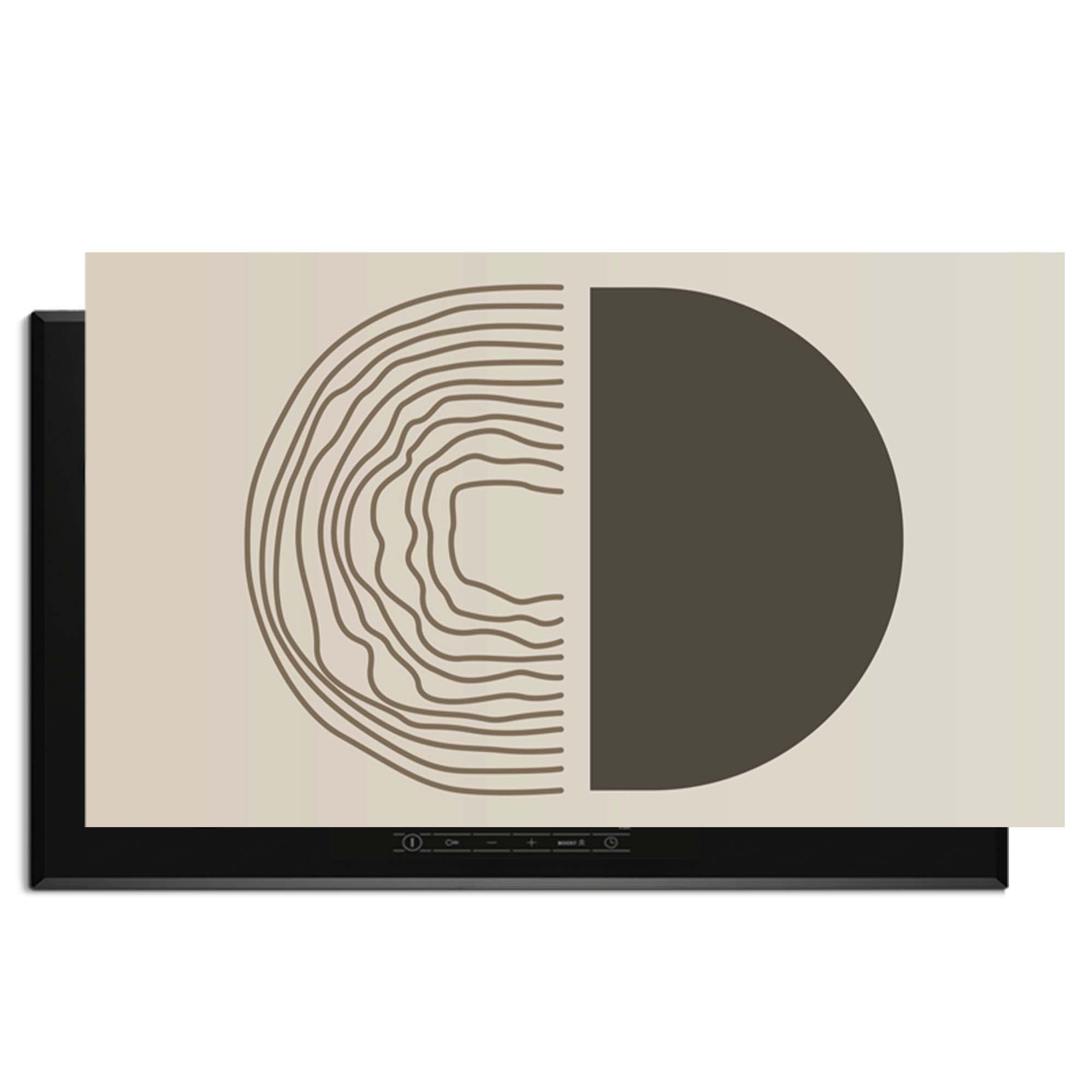 Boho Abstract – Japandi Inductie Beschermer