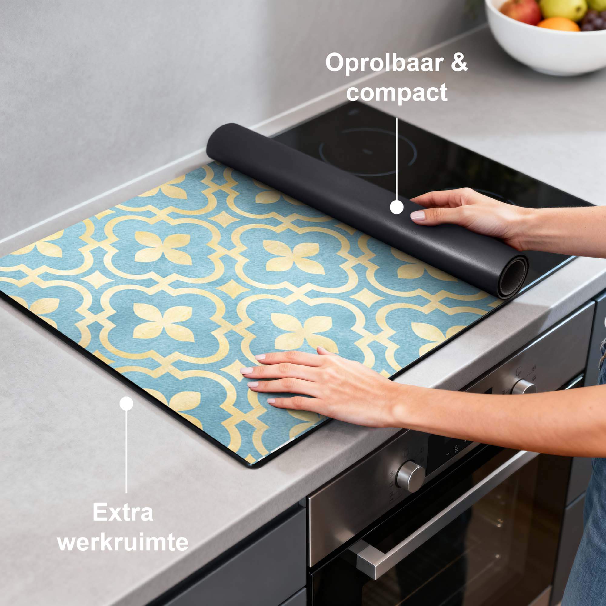 Deep Azure Blossom - Inductie Beschermer