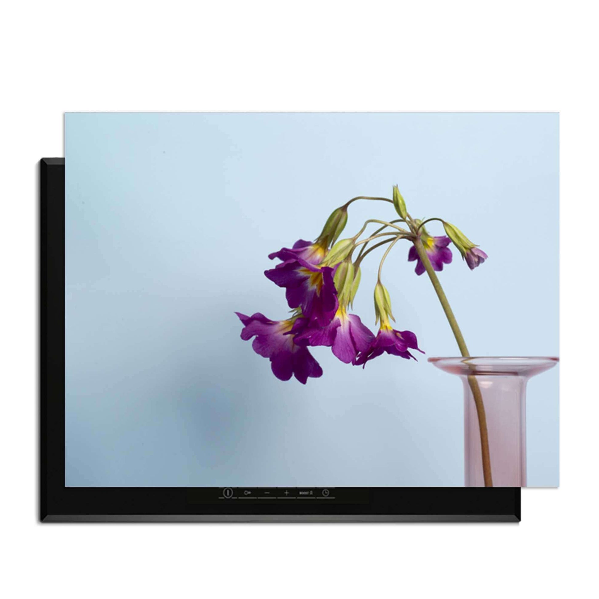 Delicate Drop - Induktionsschutz mit Blumen für eine stilvolle Küche.