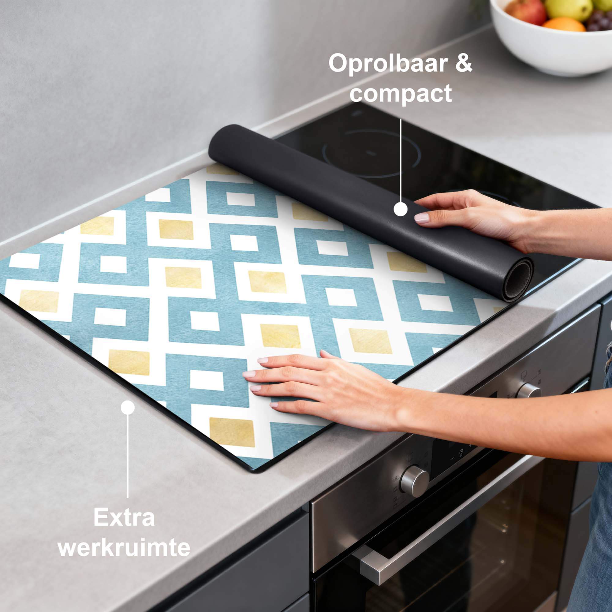 Diamond Wave Blue - Inductie Beschermer