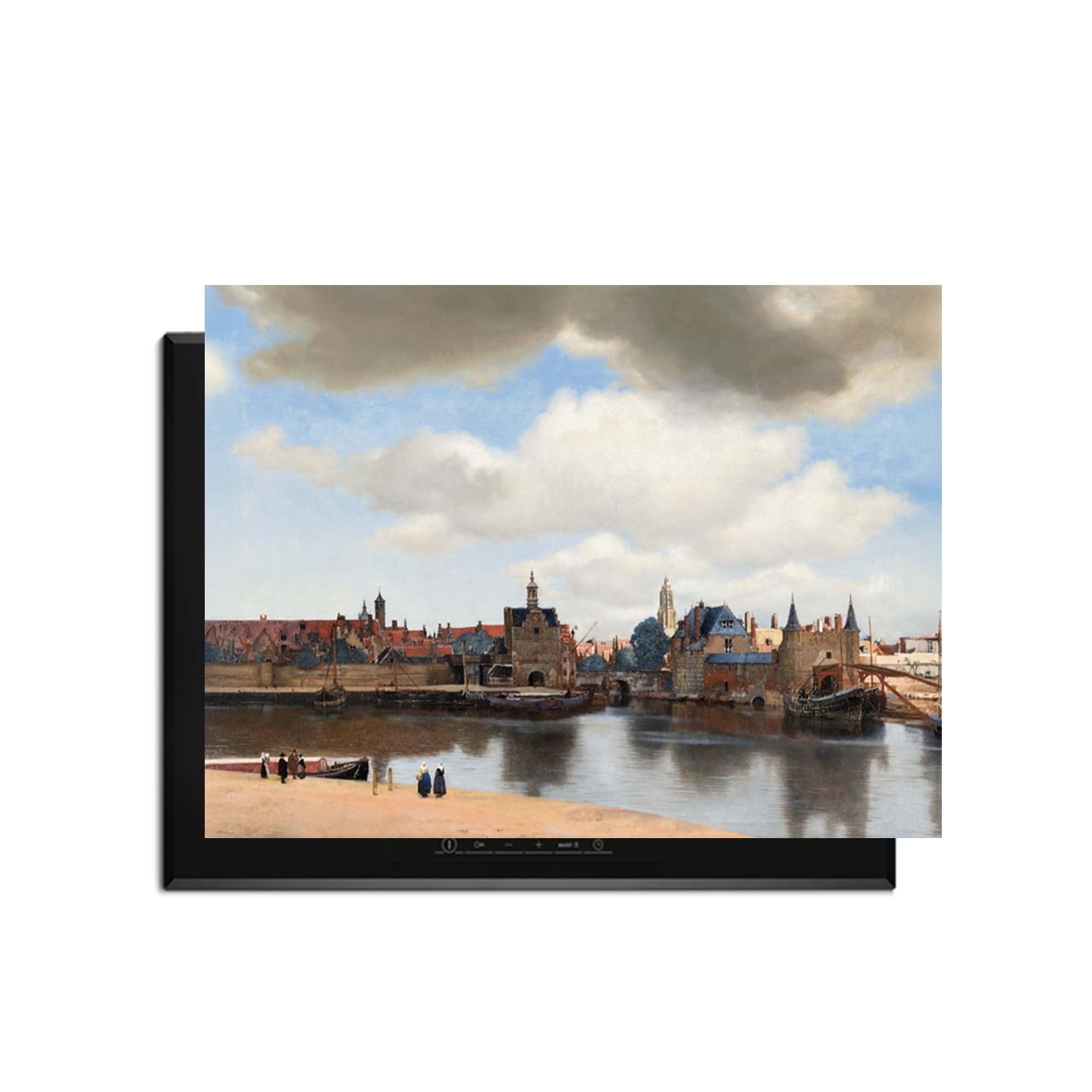 Gezicht op Delft – Inductie Beschermer met stadsgezicht van Delft voor rust en schoonheid in de keuken